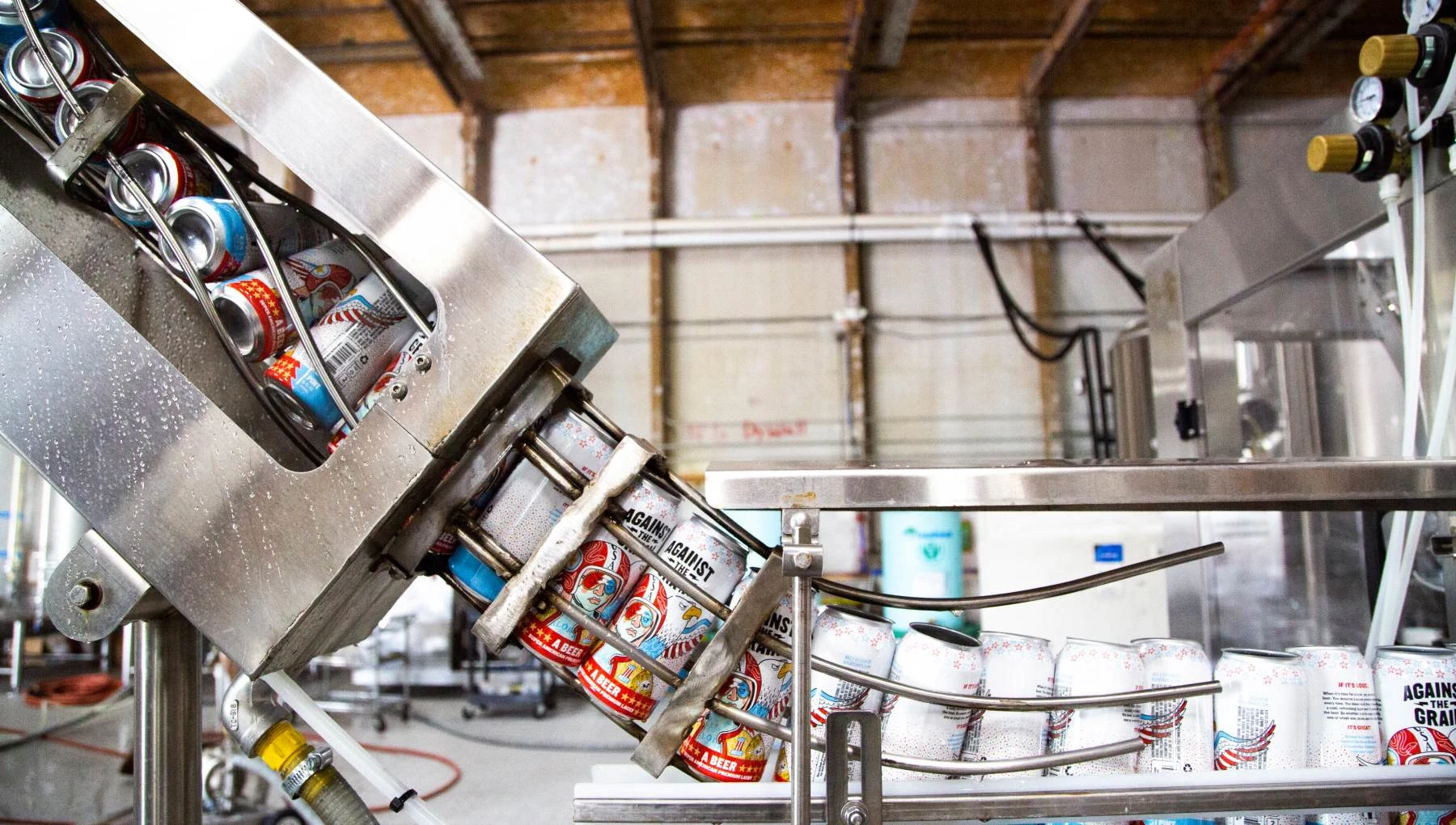A Beer on the canning line.