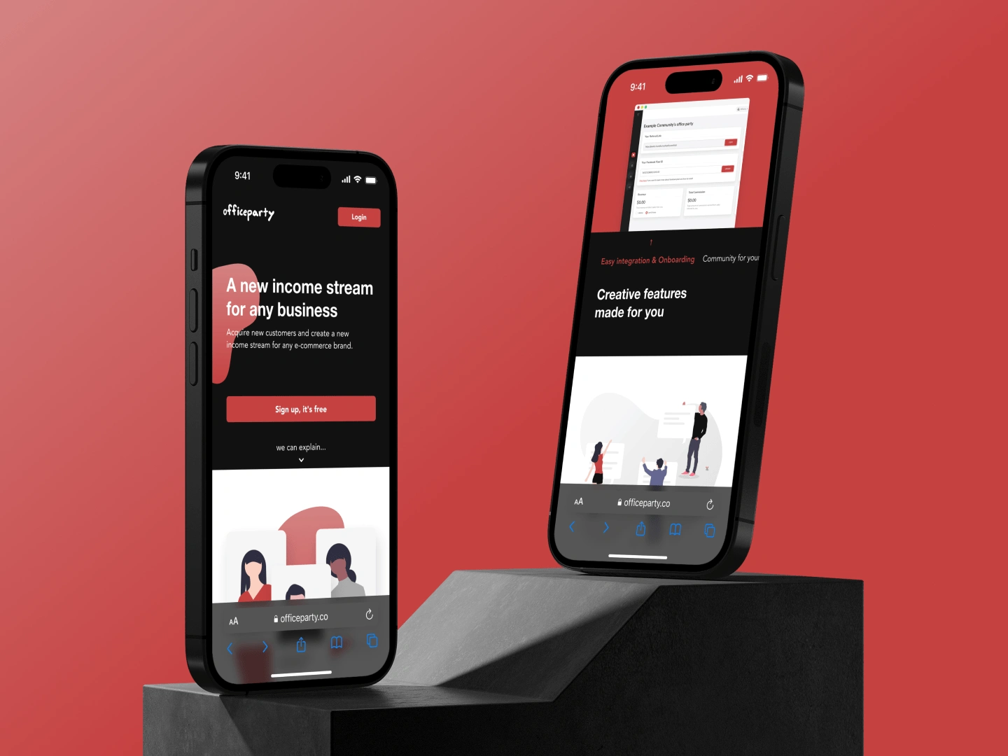 Responsive marketing website