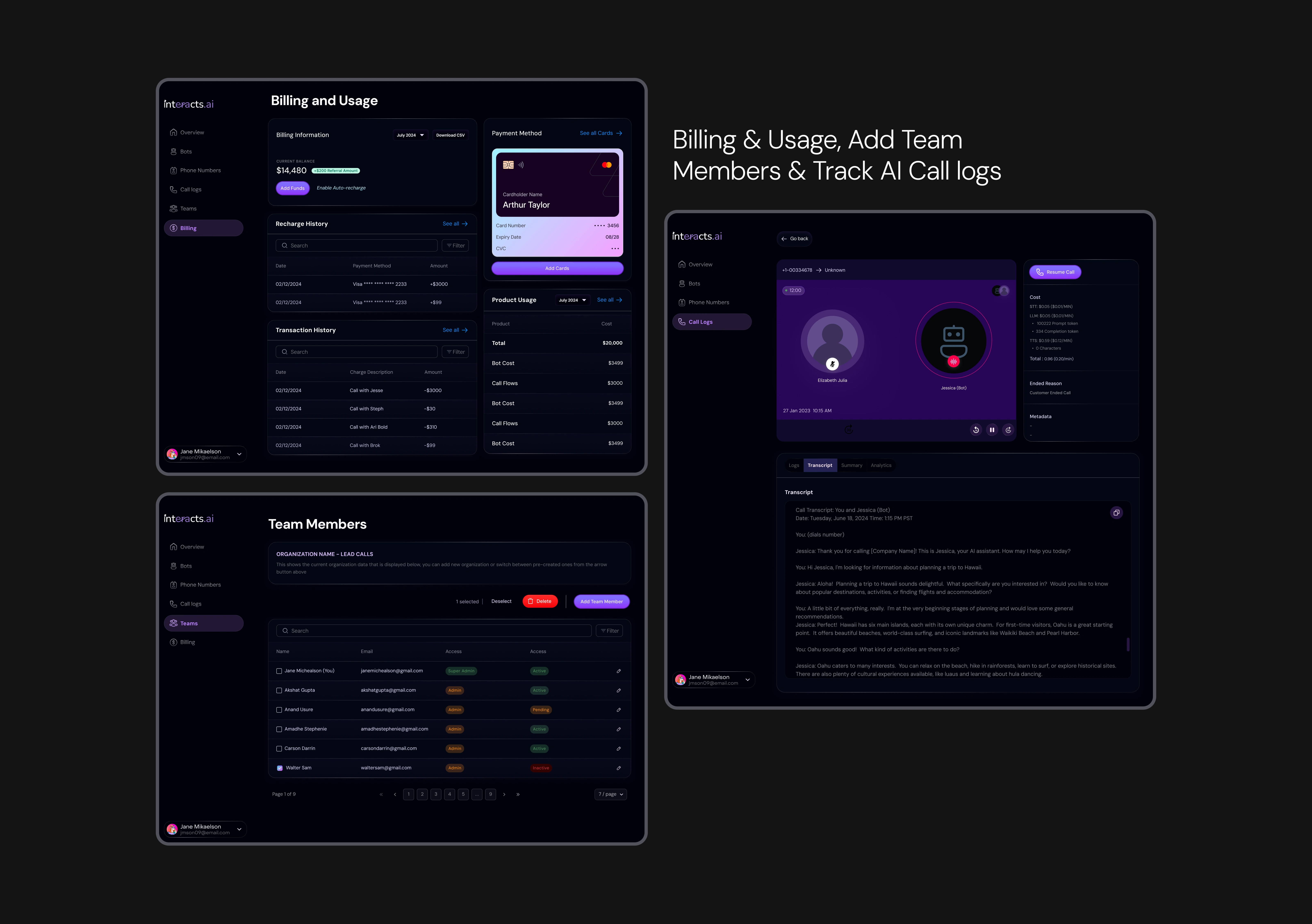 Random screens from different flows