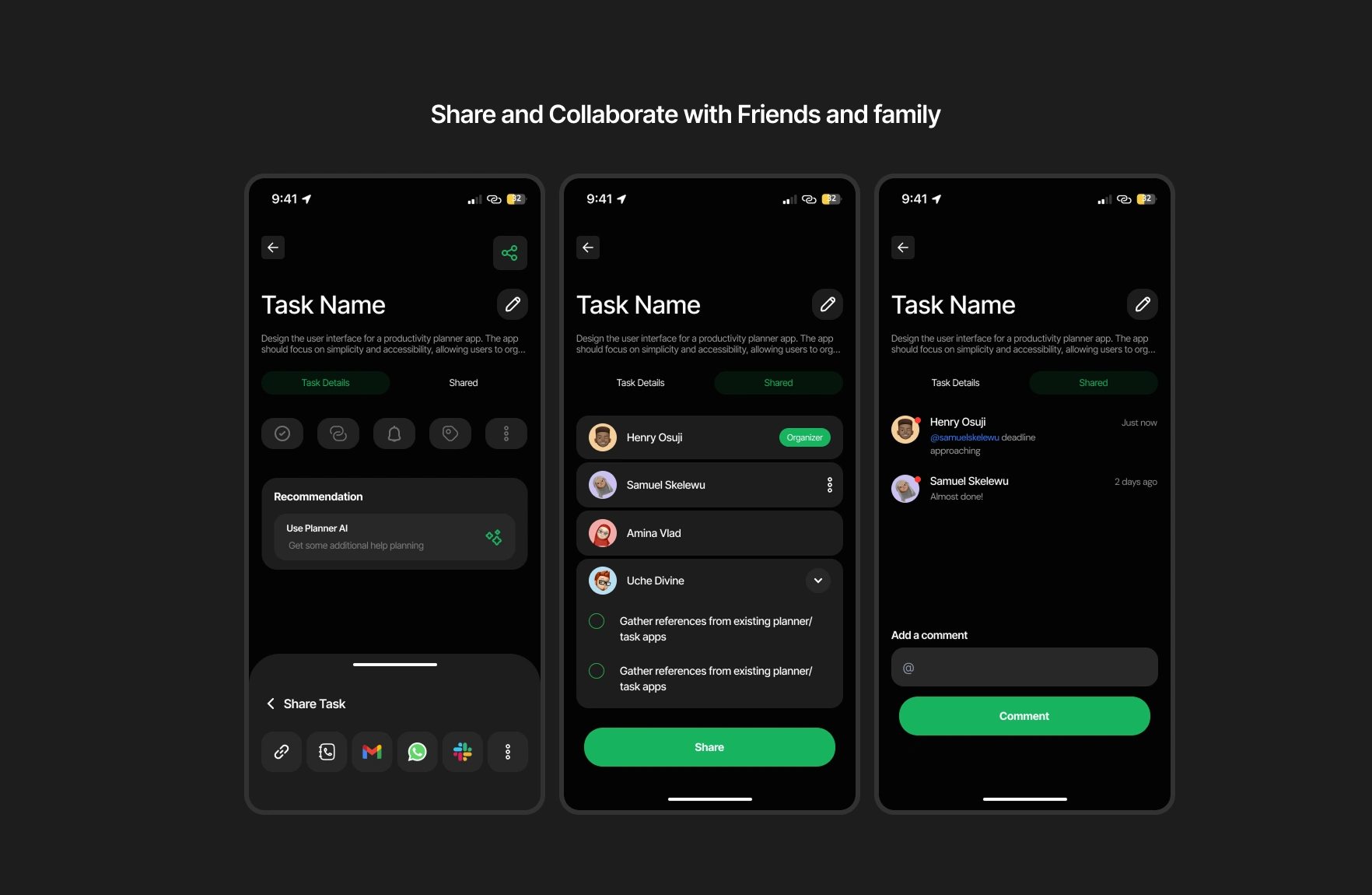 Share and Collaborate with Friends and Family