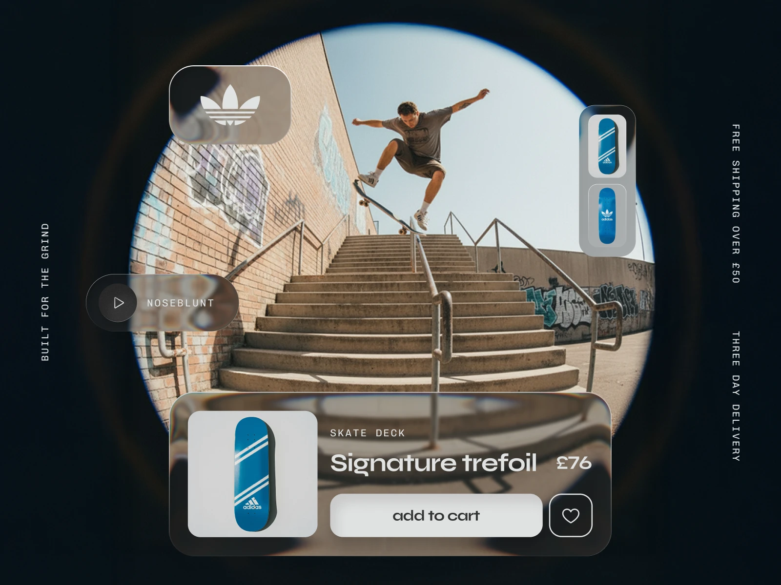 Pausing video to explore products and navigation