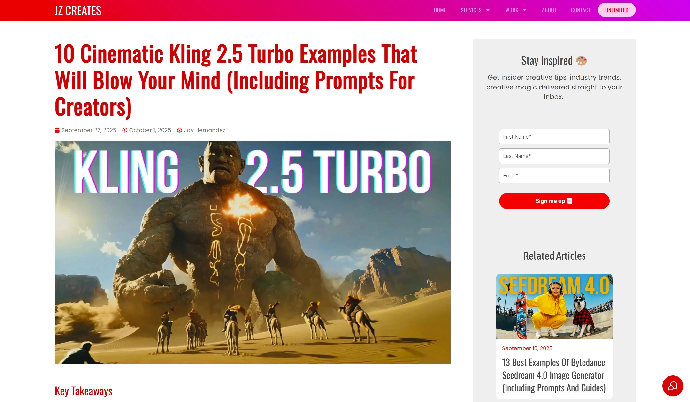 Example Blog Article