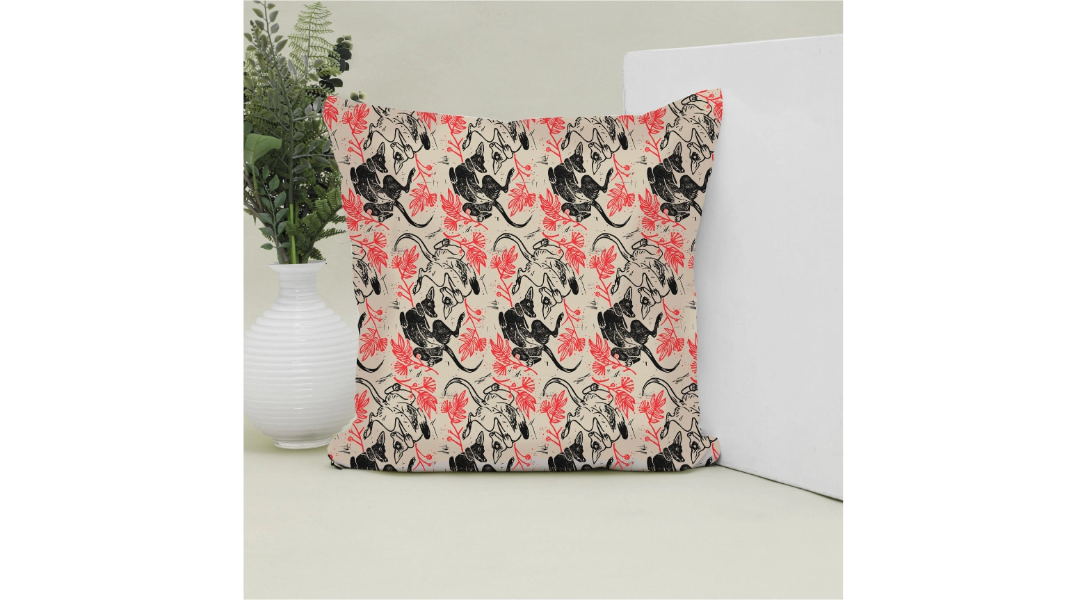 Suface with color over cushion