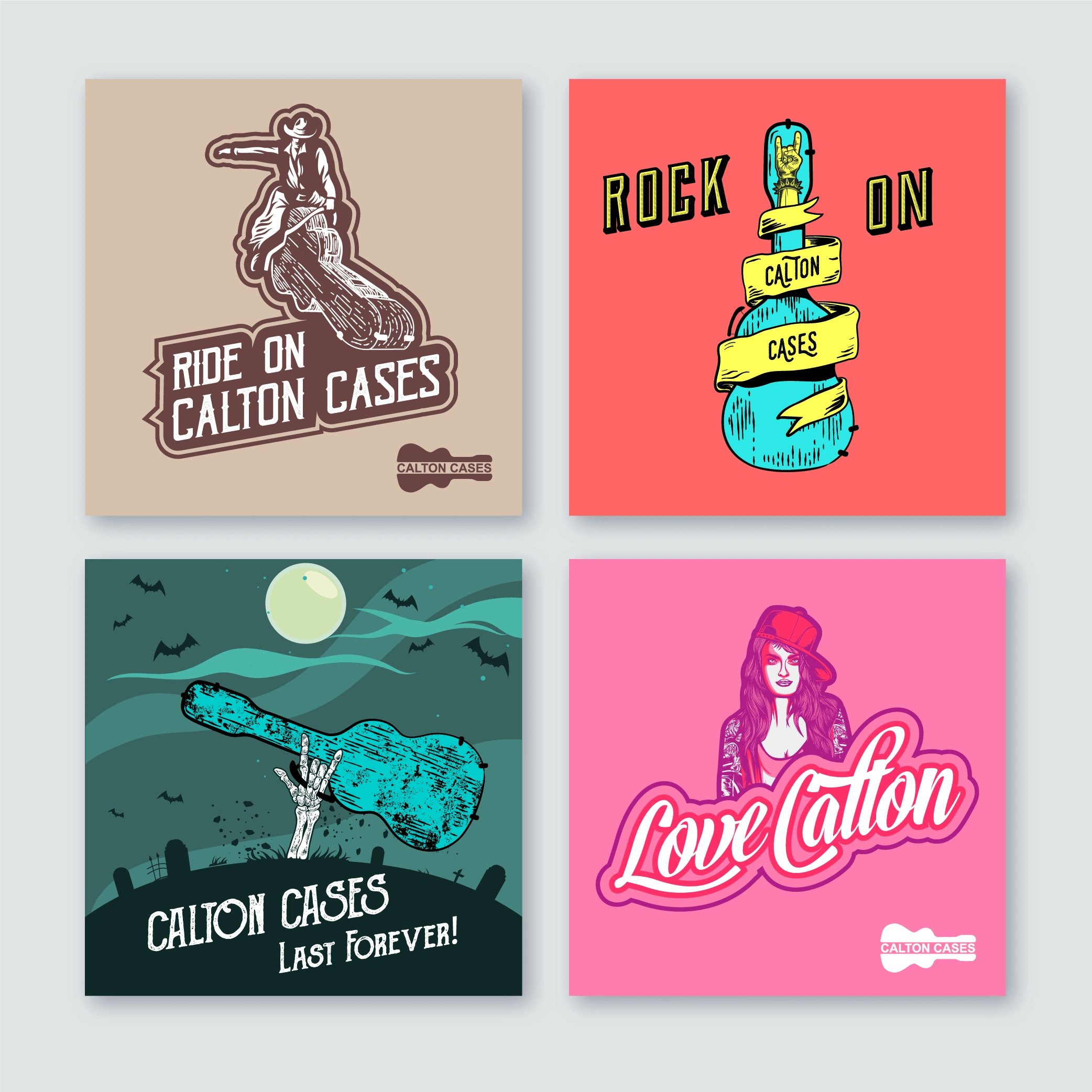 Calton Cases graphics for social media