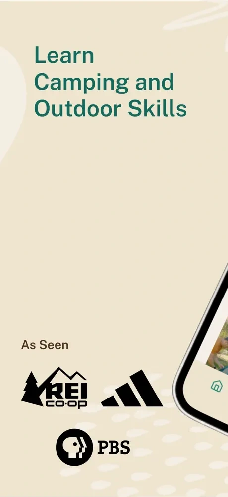 App Store Screenshot: Learn Camping And Outdoor Skills