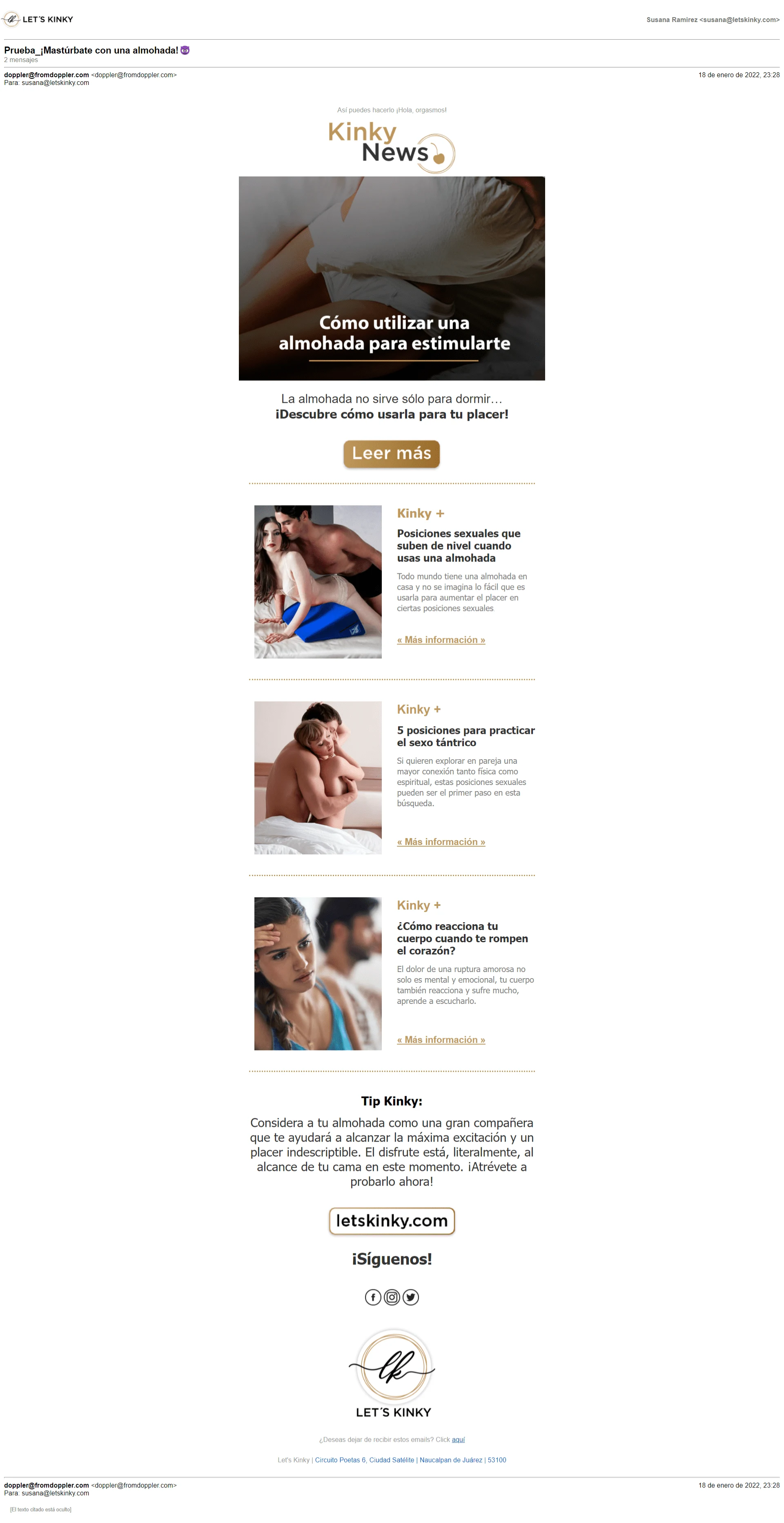 Vista email template.