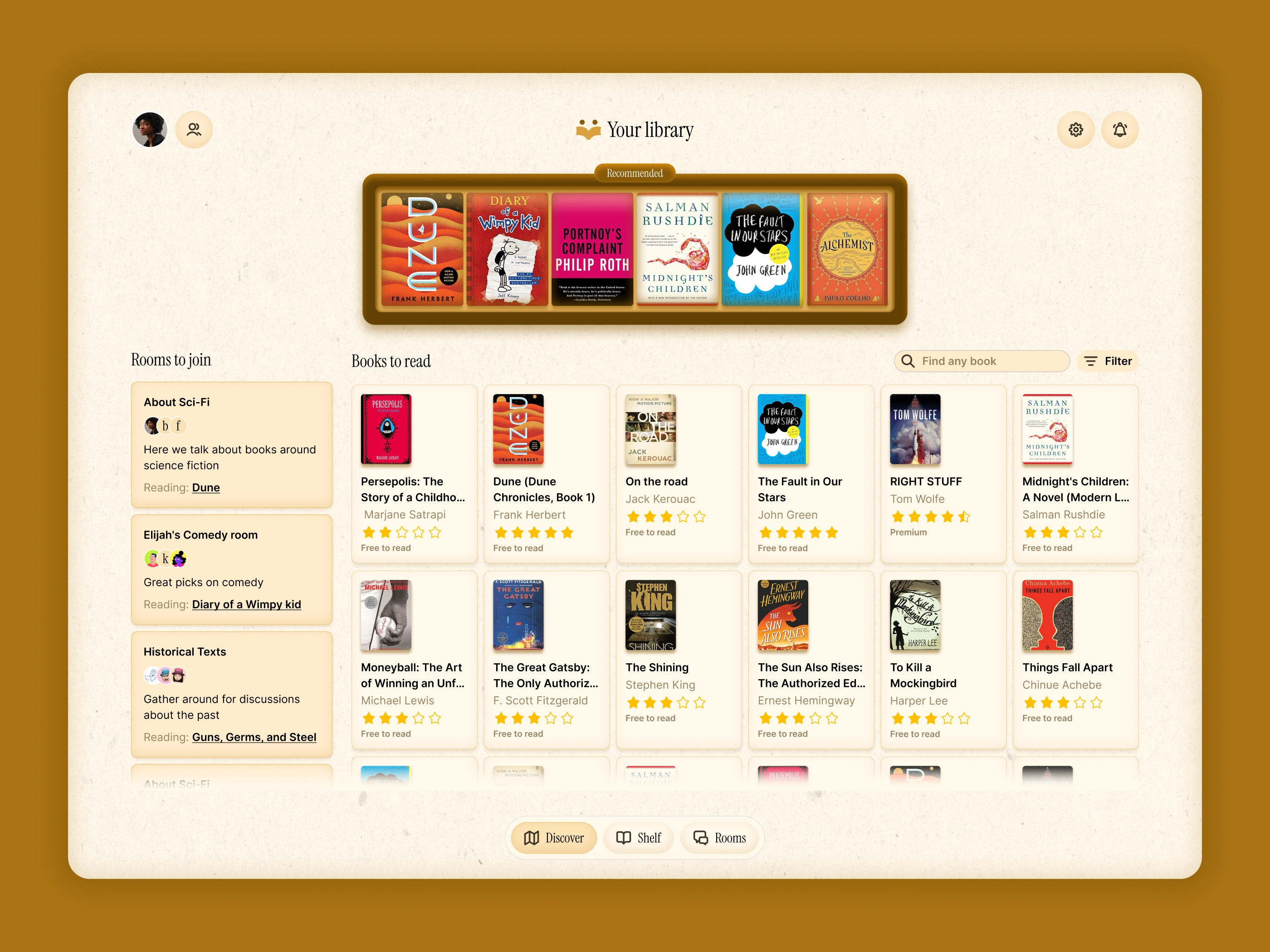 Books homepage