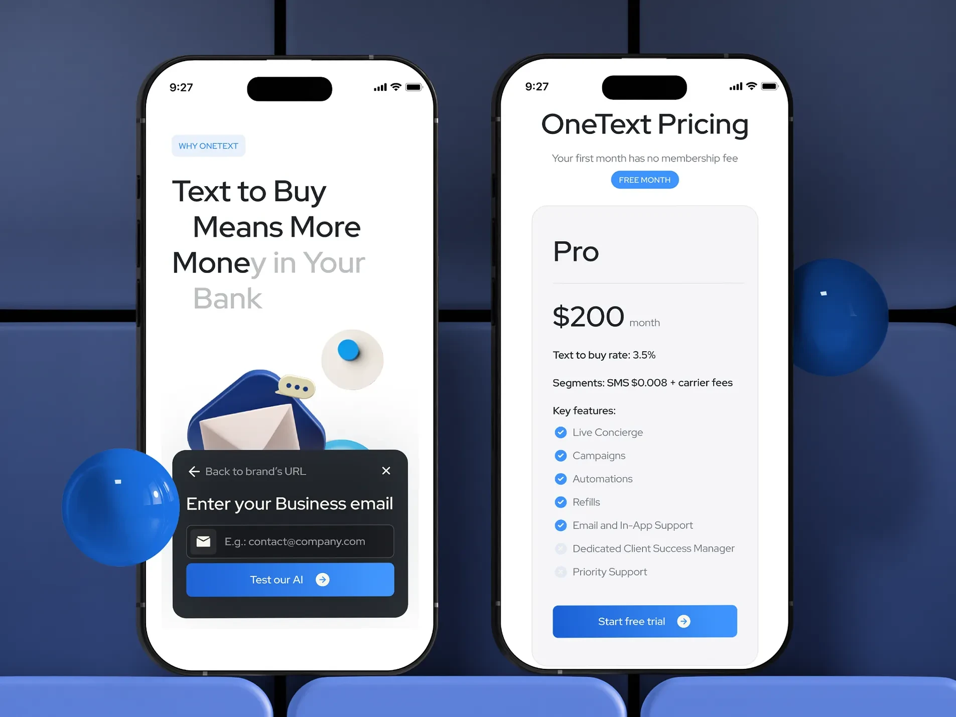 OneText — SaaS AI Website Design & Development | Awaiz Kazi
