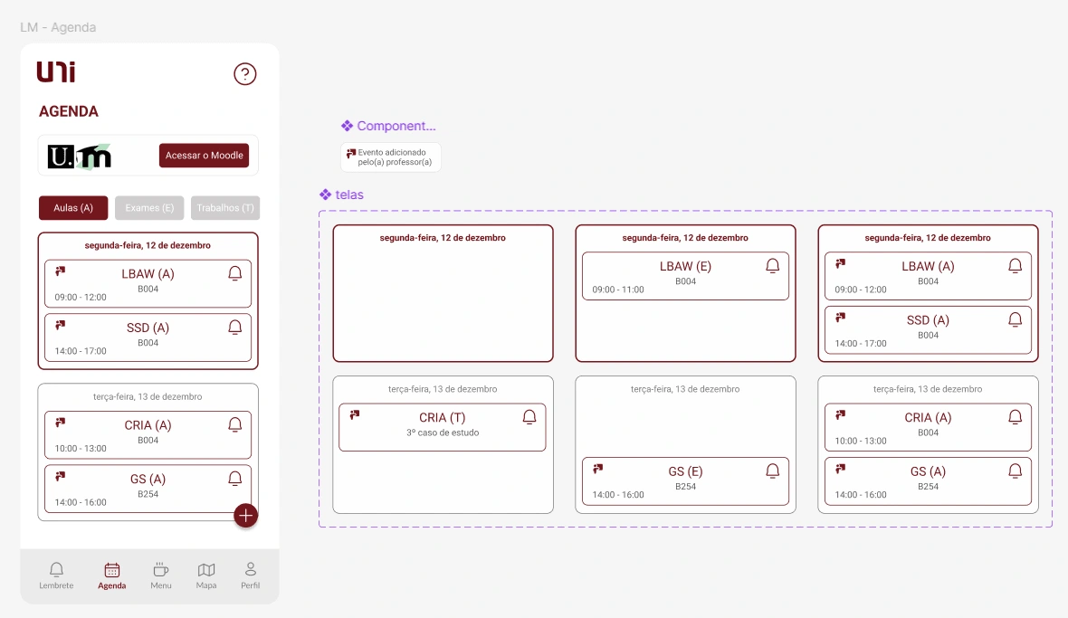 Agenda Screen