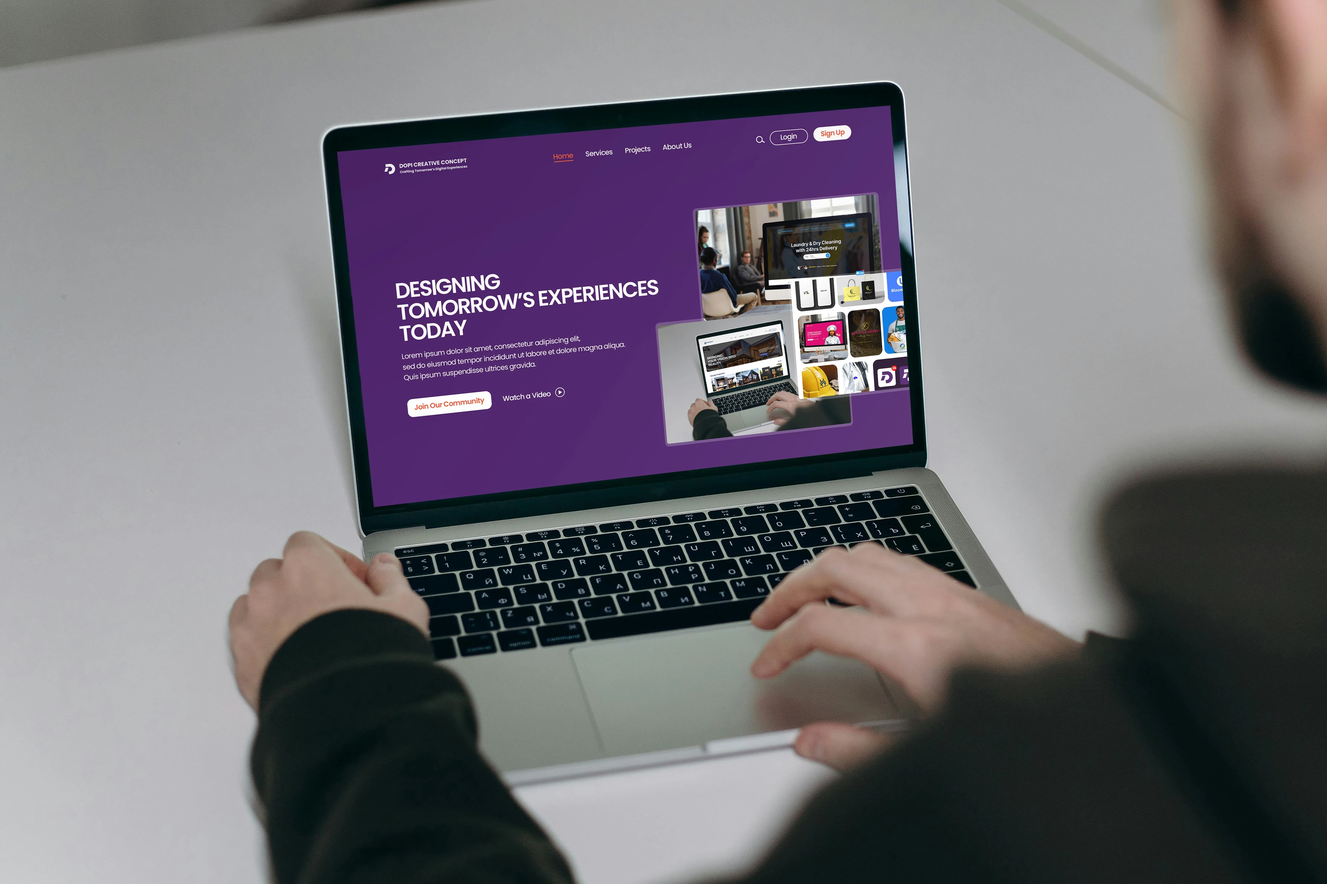 Hero Section - Dopi Creative Concept's Website