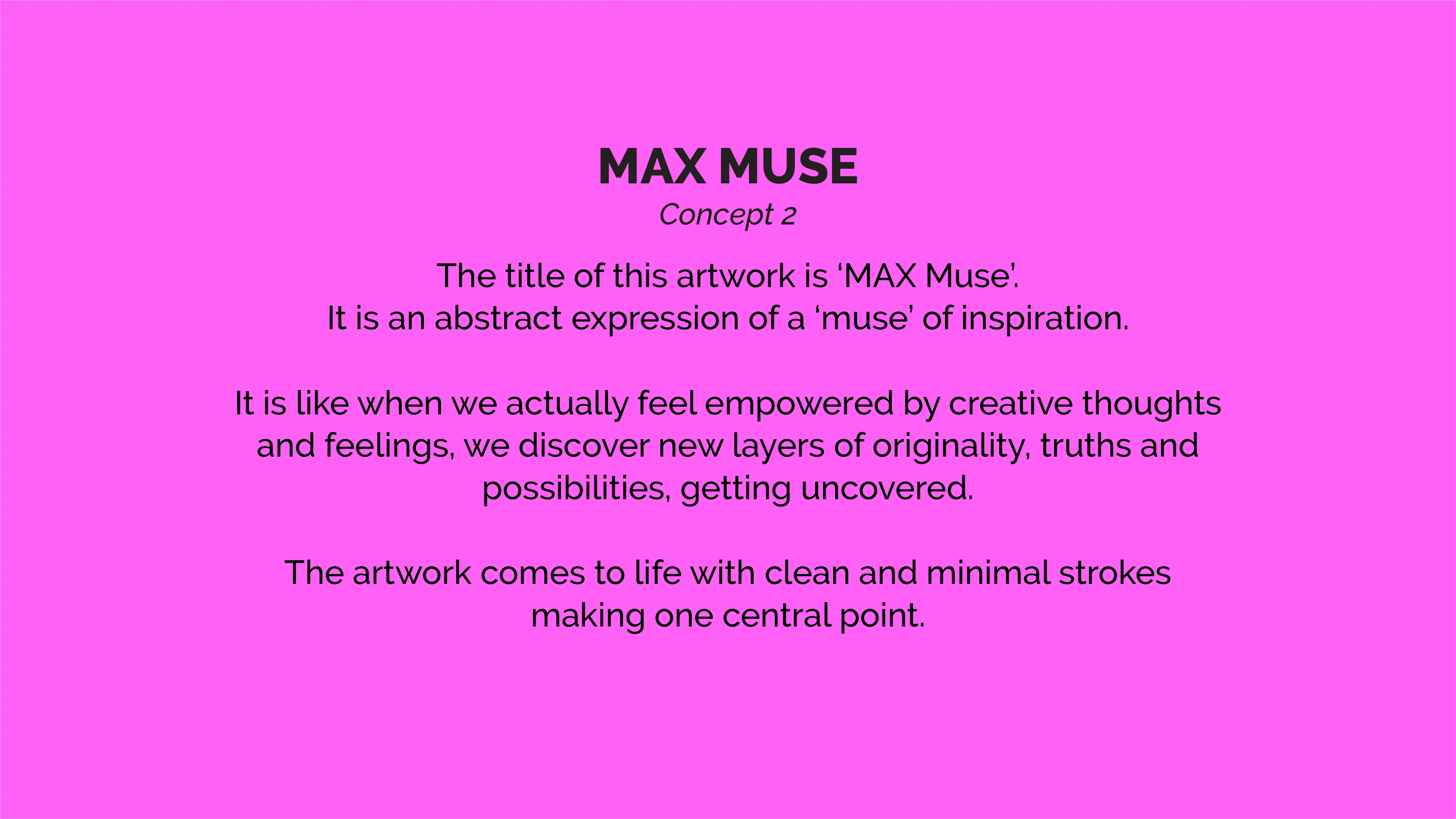 MAX MUSE - Concept Note