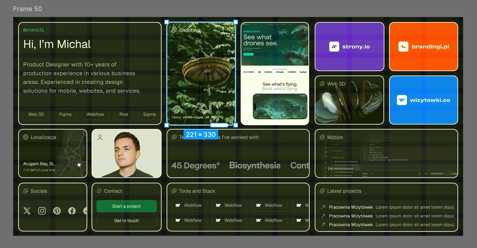 Design phase in Figma