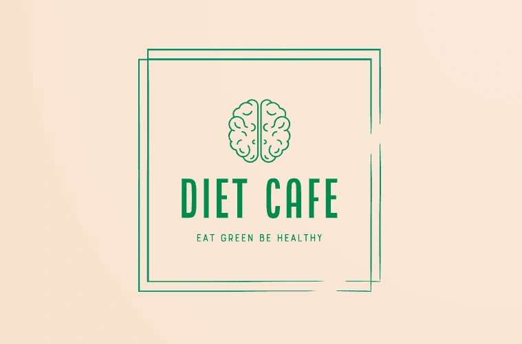 I HAVE DESIGNED THIS LOGO FOR DIETITIAN'S WEBSITE  NAME - DIET CAFE 