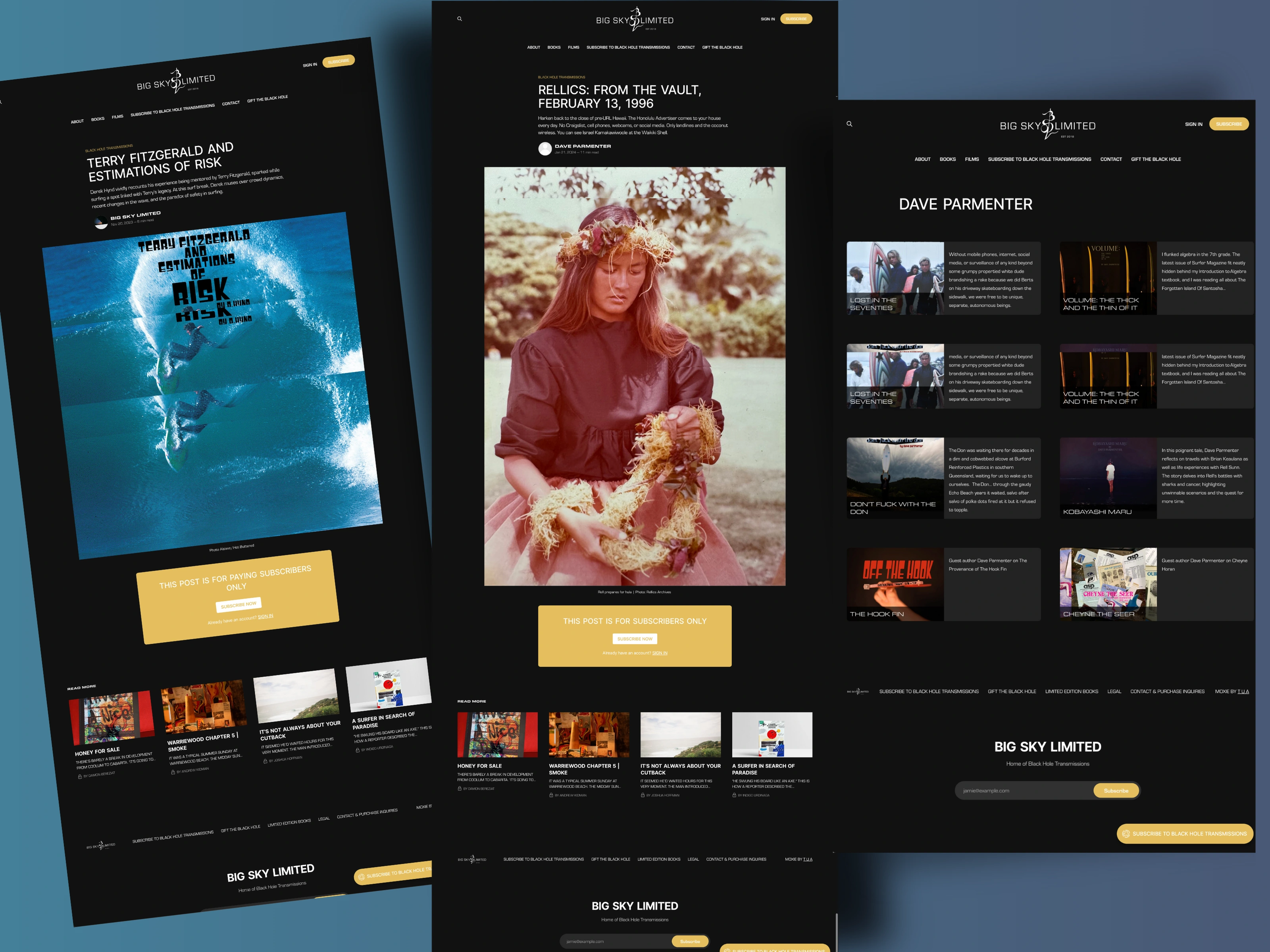 Custom coded Source Blog layouts and design, with physical and digital eCommerce sales channel integrations