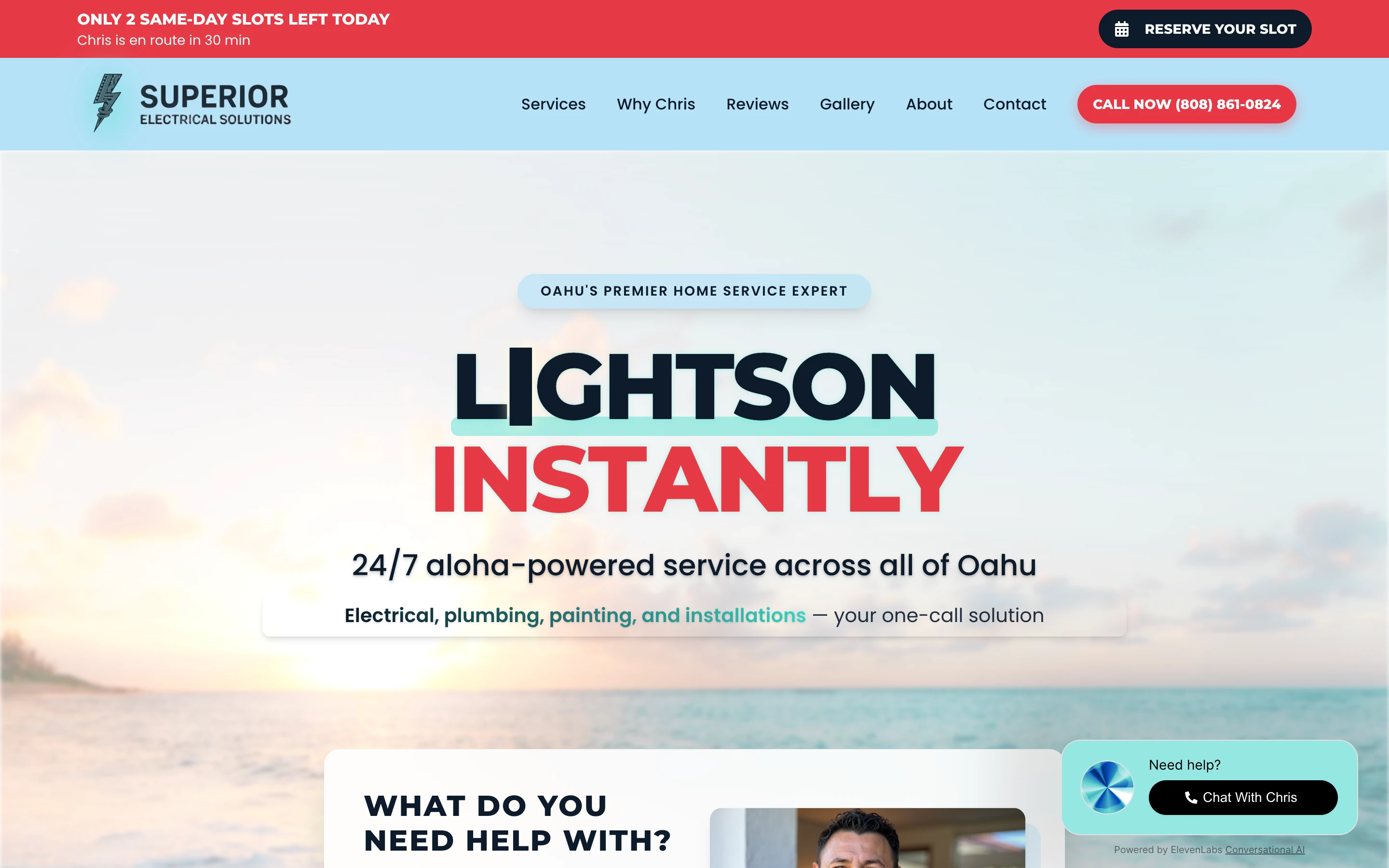 Beach-themed full-stack website