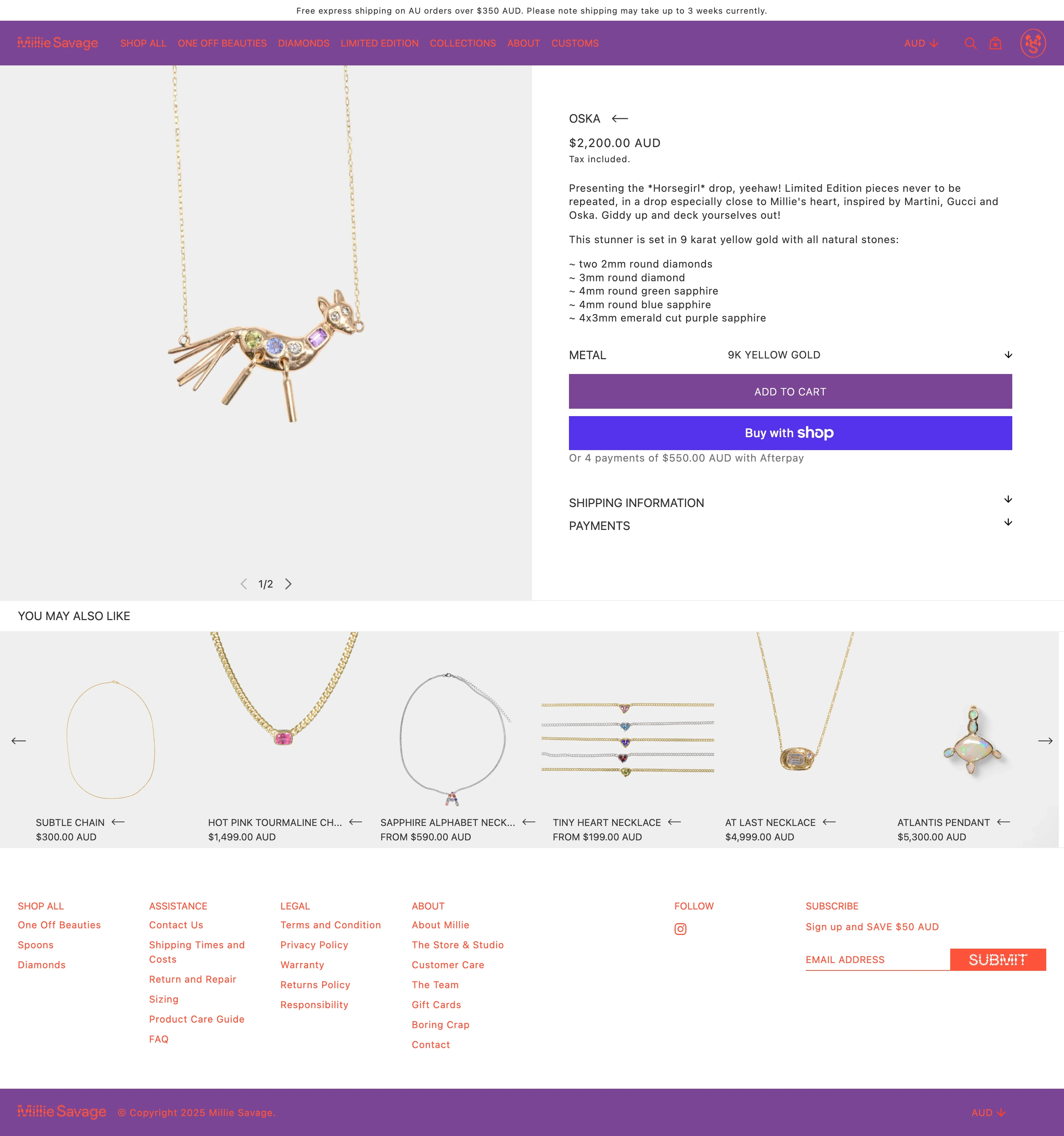 Product page