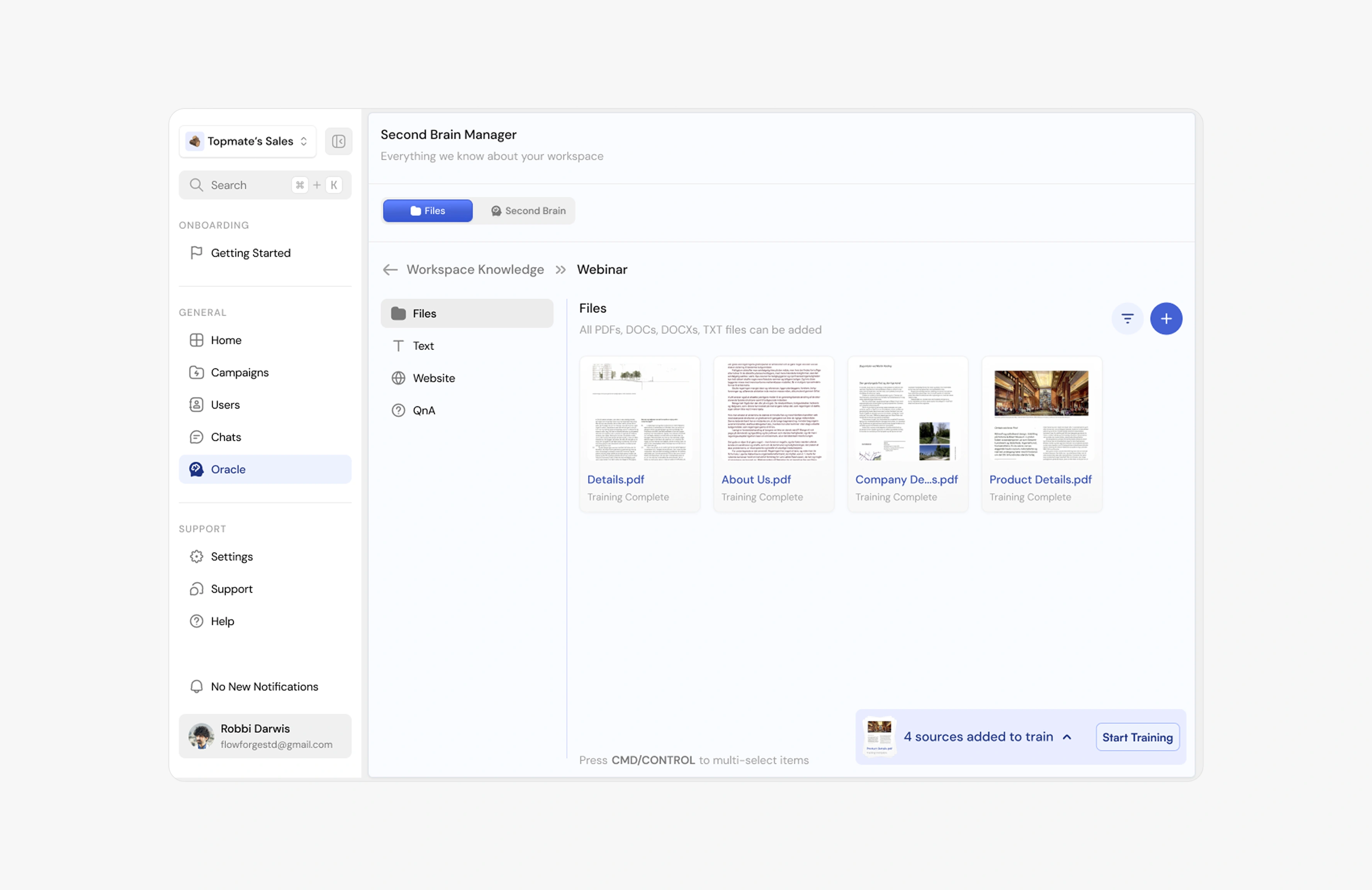 Second Brain Manager