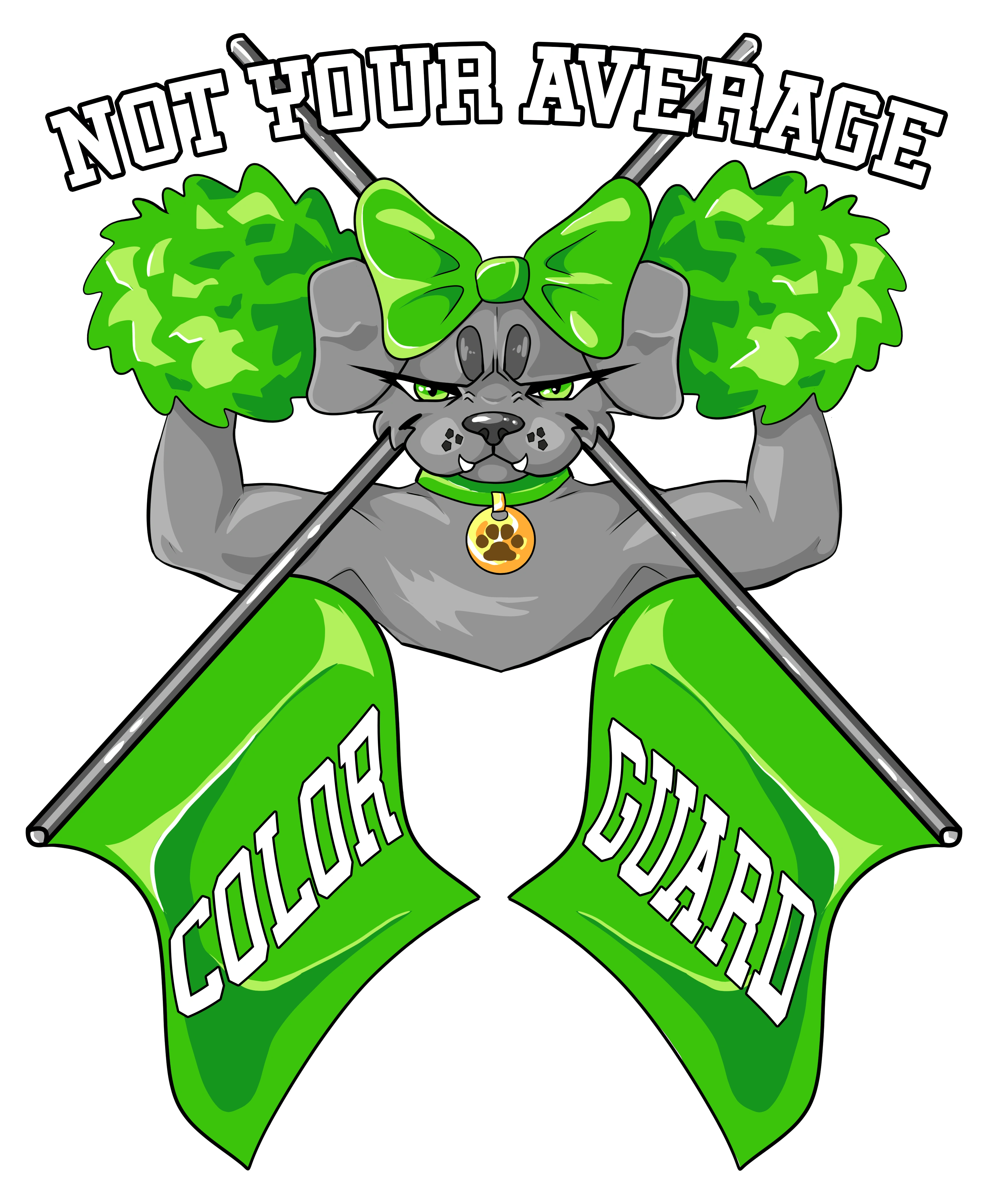 Color guard spirit shirts