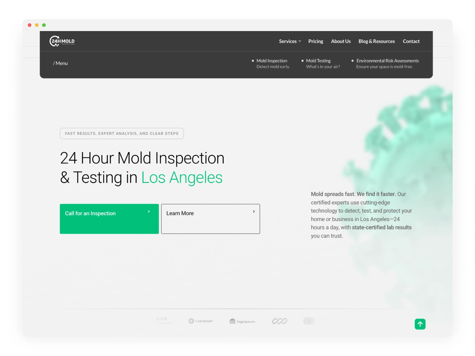 Navbar Open | Desktop