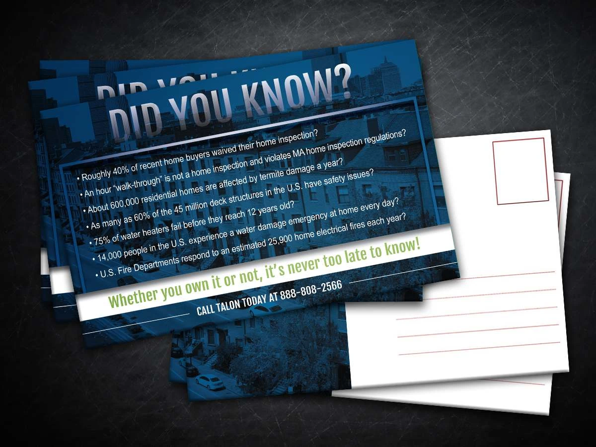 6 X 9 Postcard - Layout done in InDesign and image enhancement done in Photoshop.