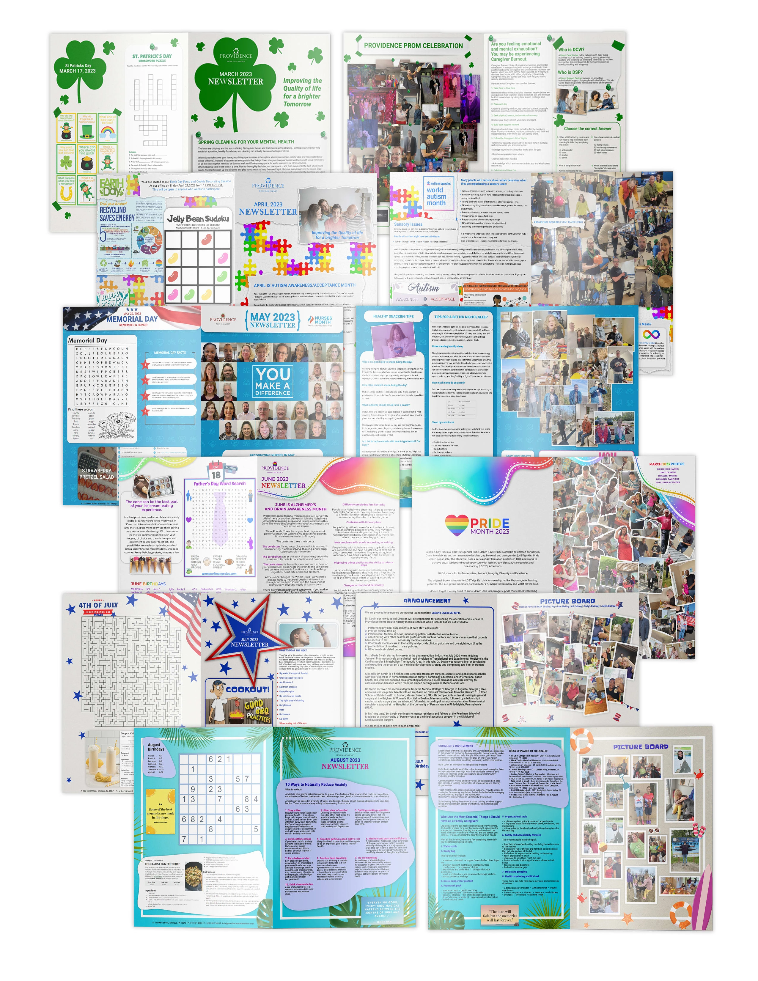 Monthly Newsletters