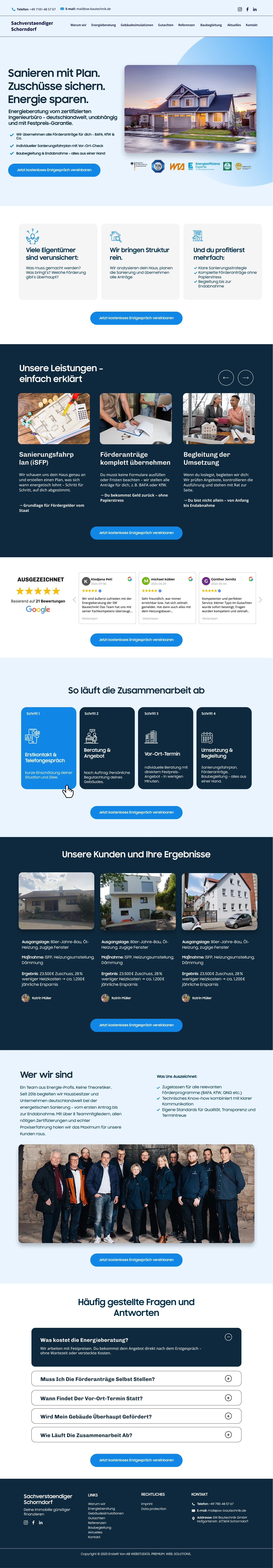Modern real estate agency homepage design.