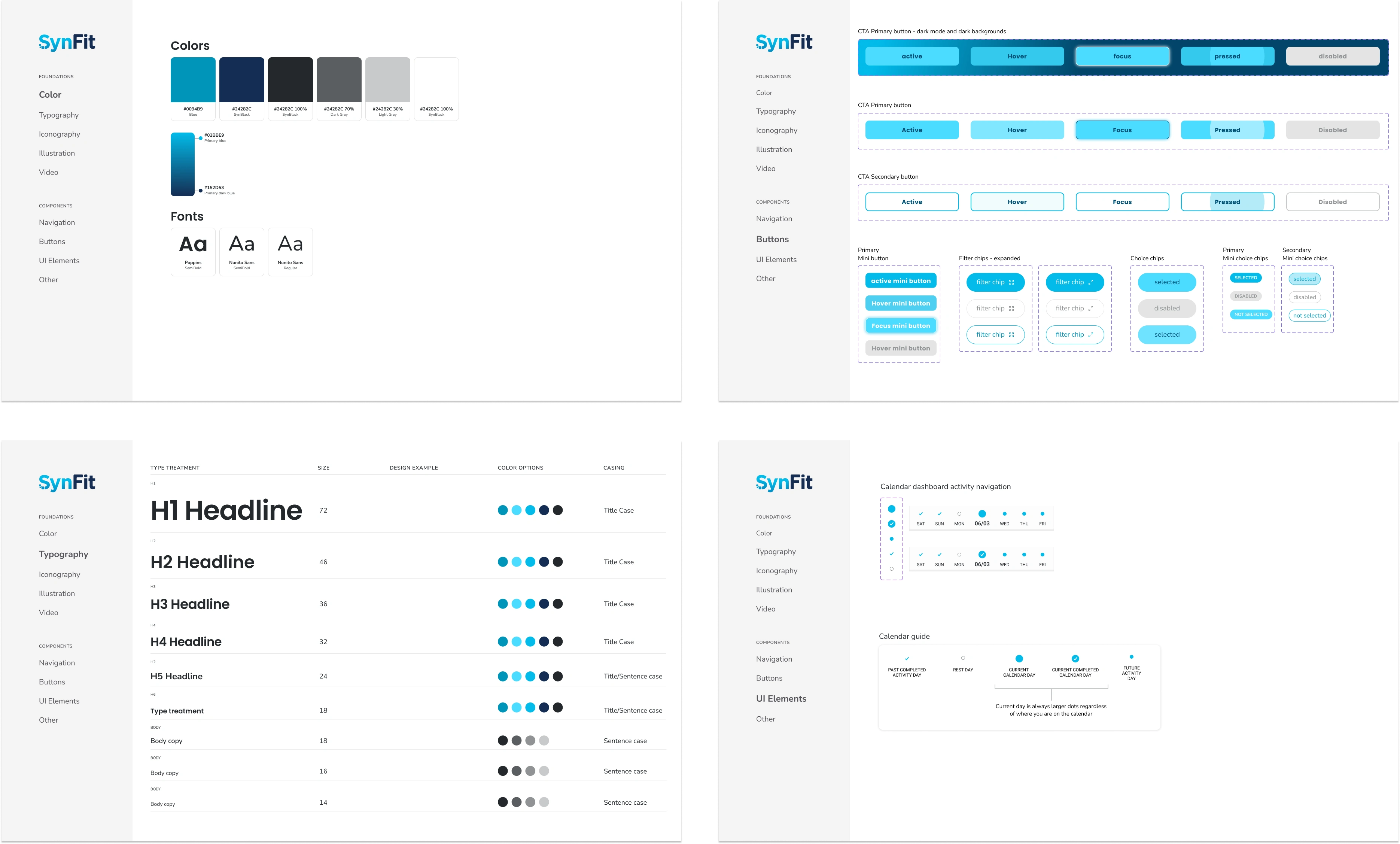 Design system and guidelines.