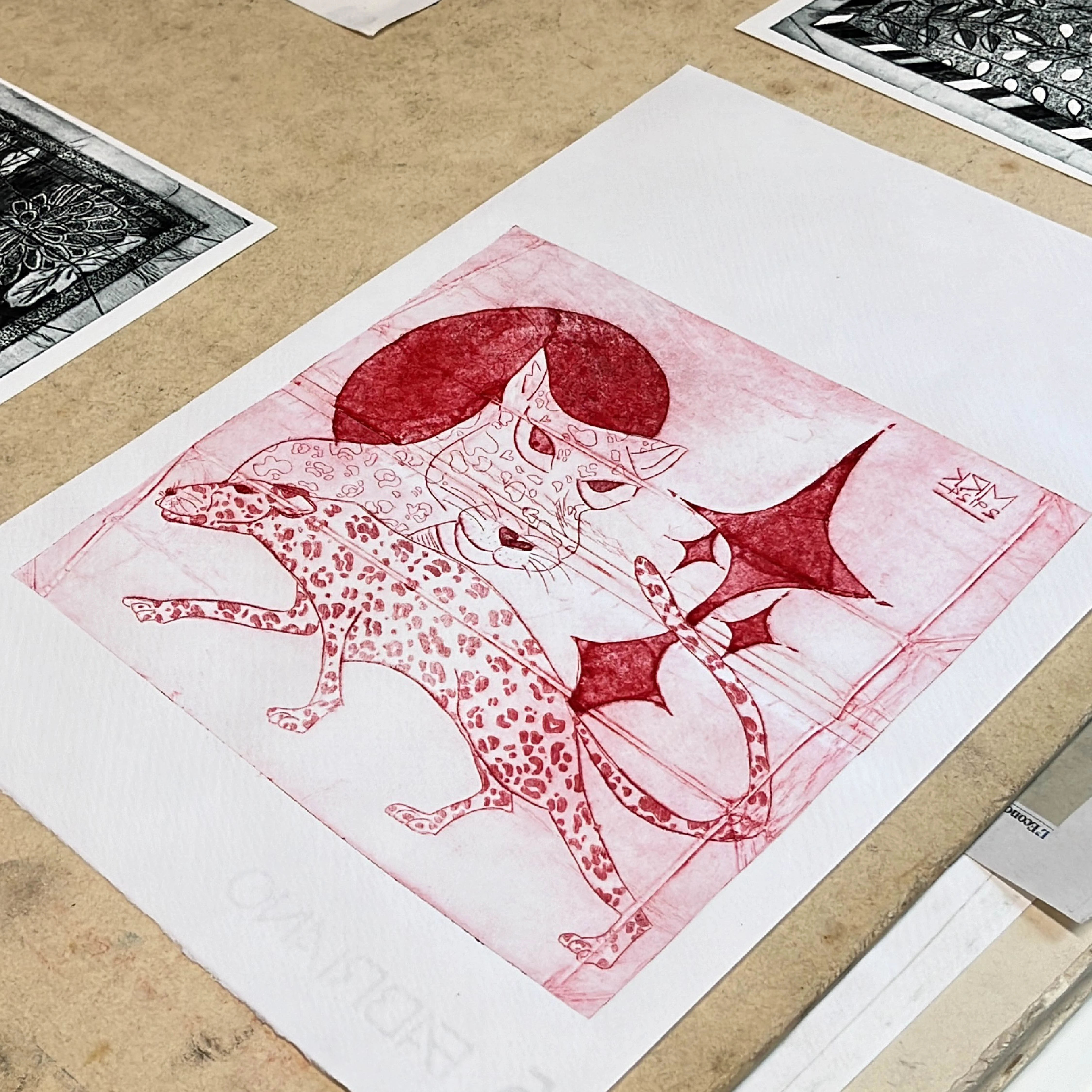 First time trying the red ink 
