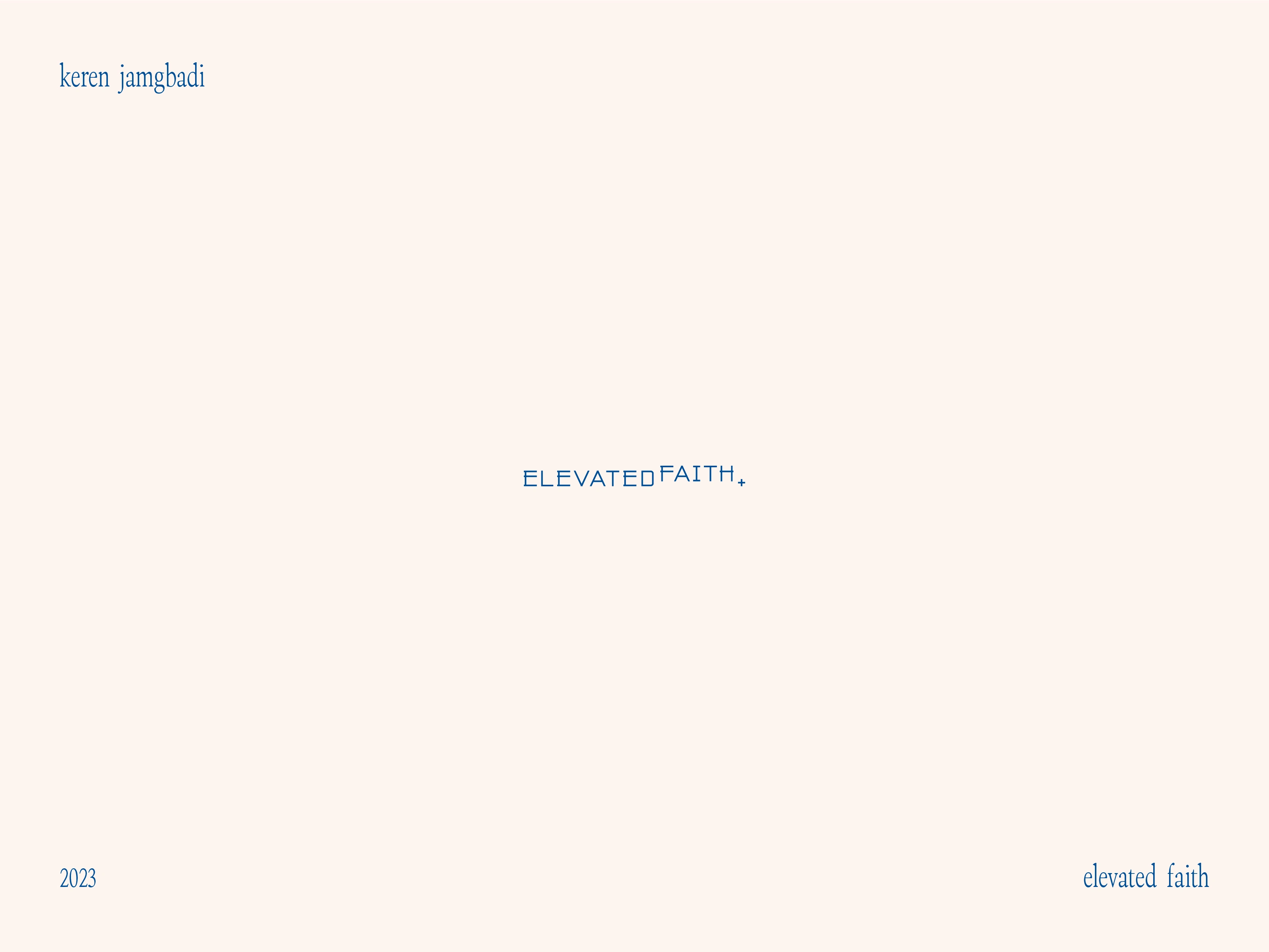 Elevated Faith Primary Logo