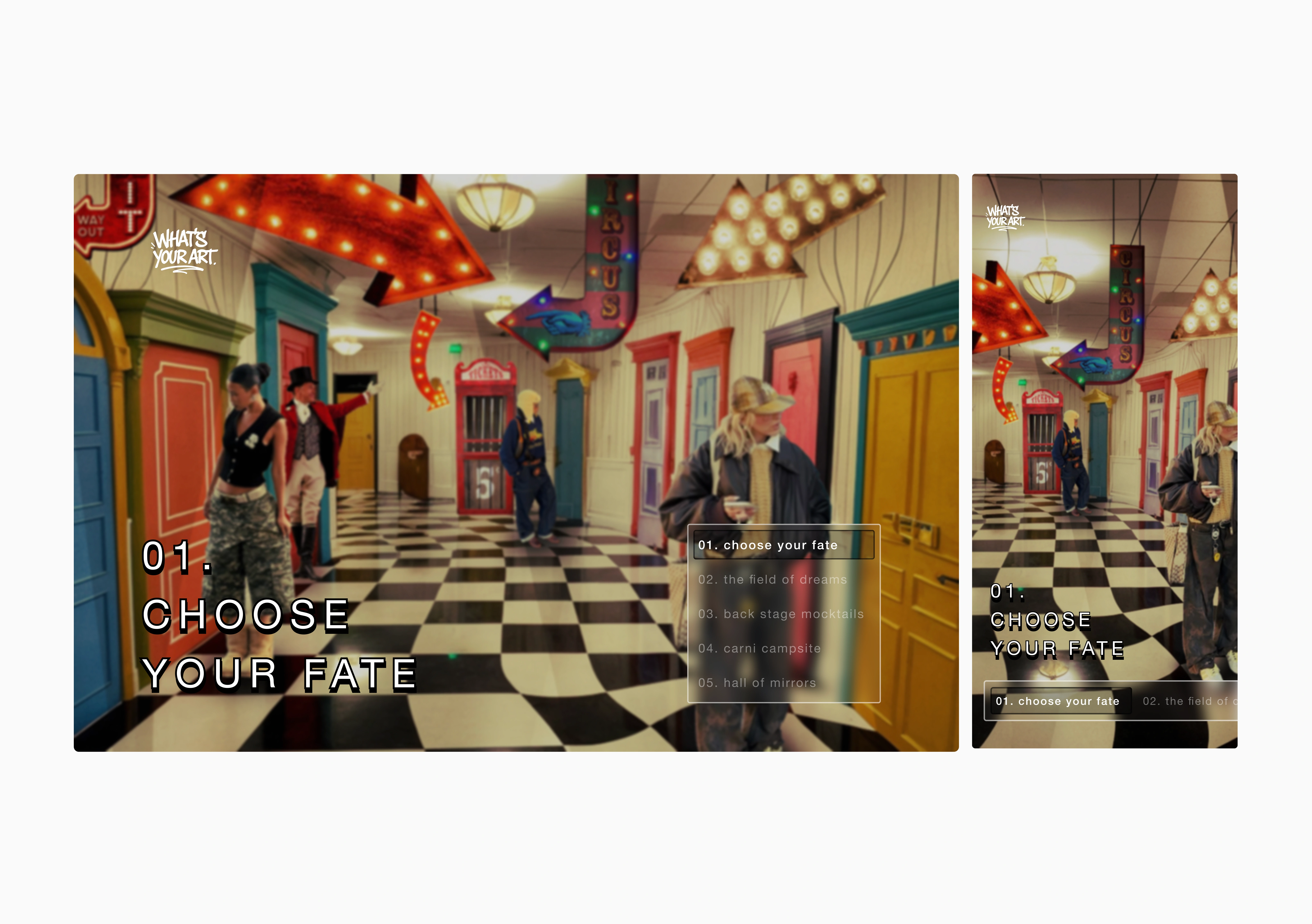 CONCEPTS (MOBILE & WEBSITE ITERATION)