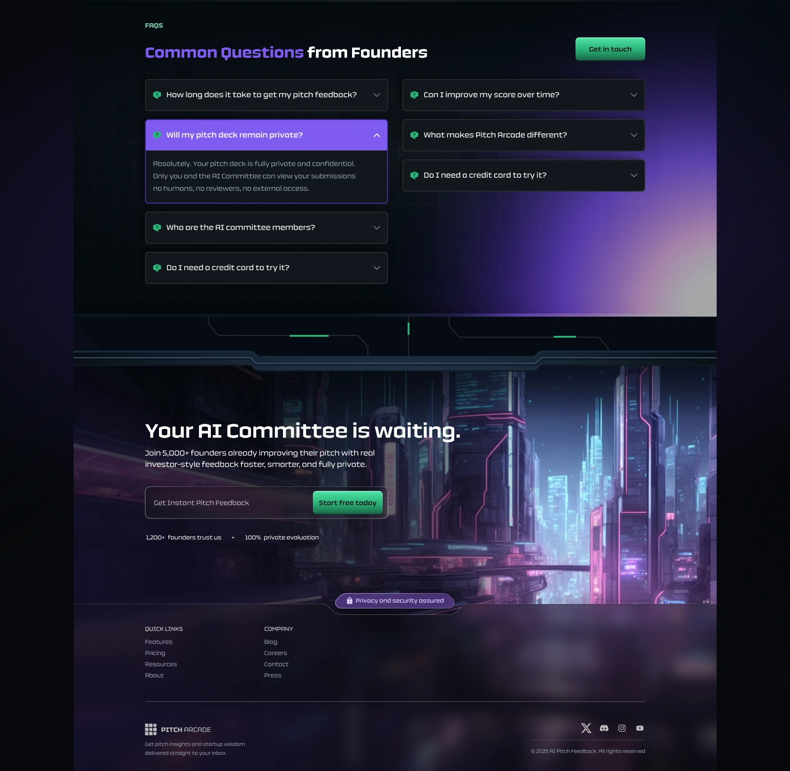Illustrative world building footer