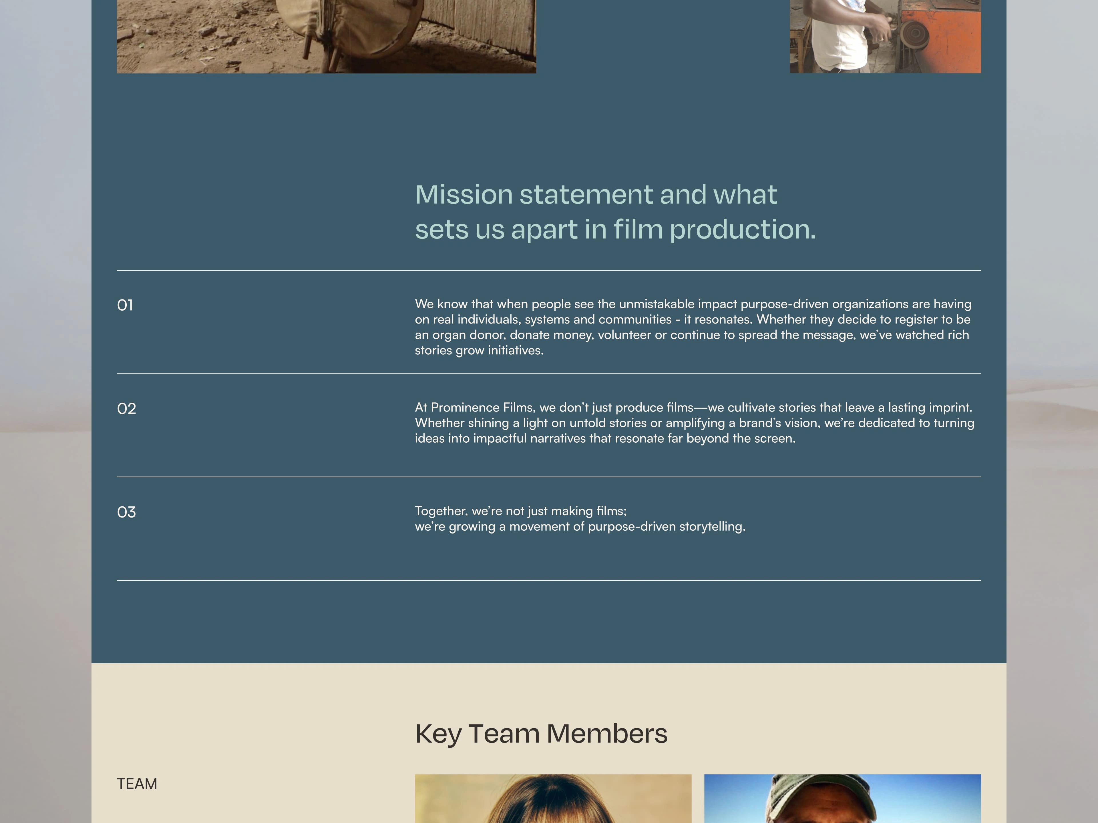 Our Mission Section