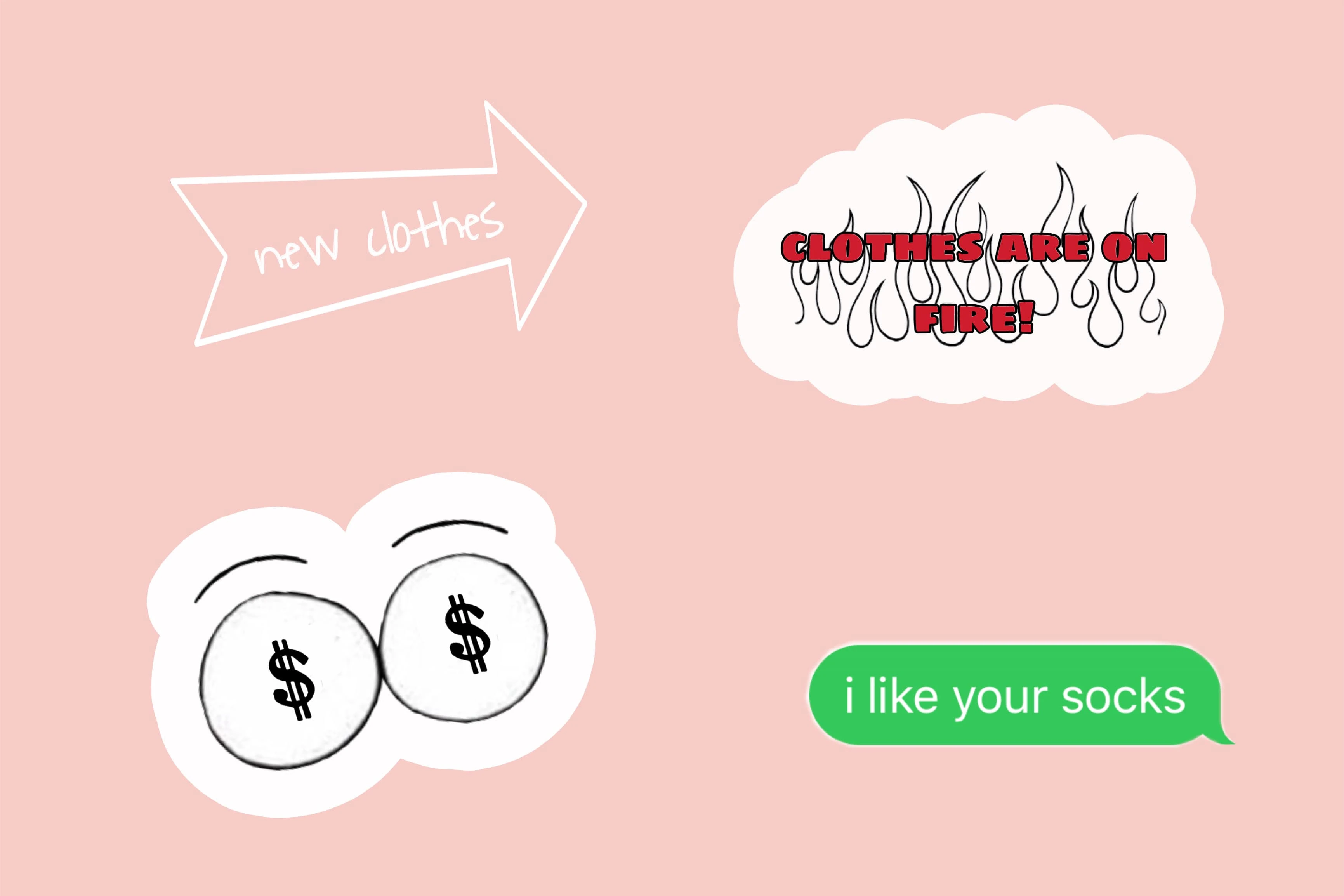here are the stickers