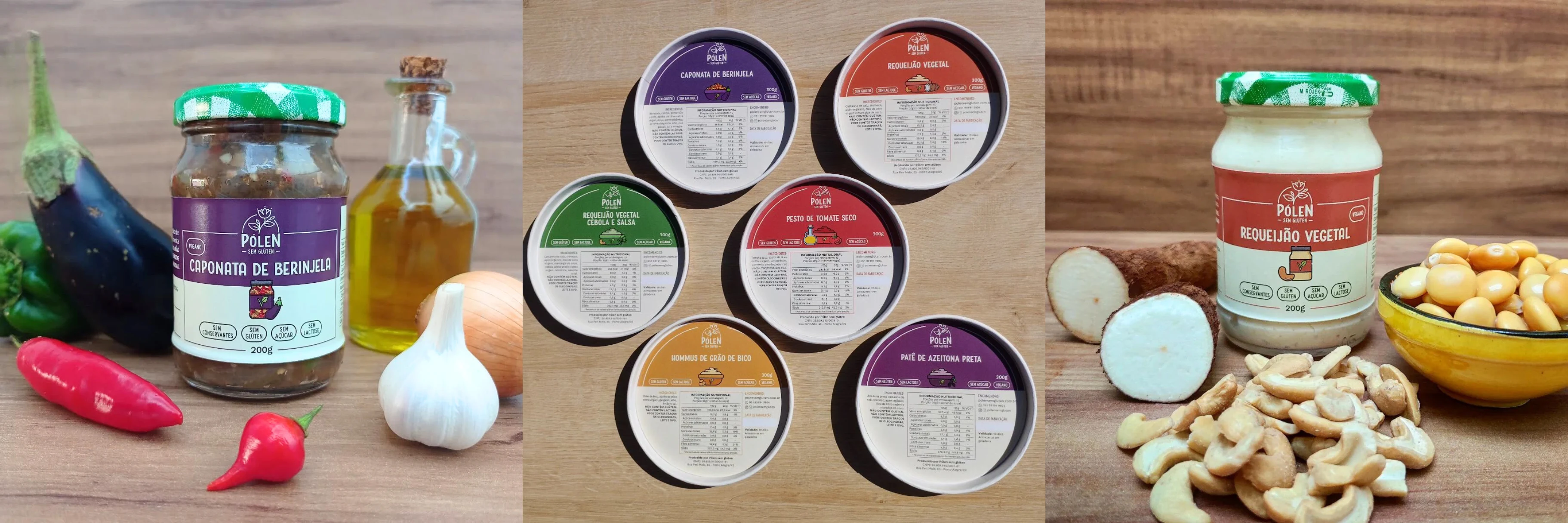 Sauce labels displayed on final products