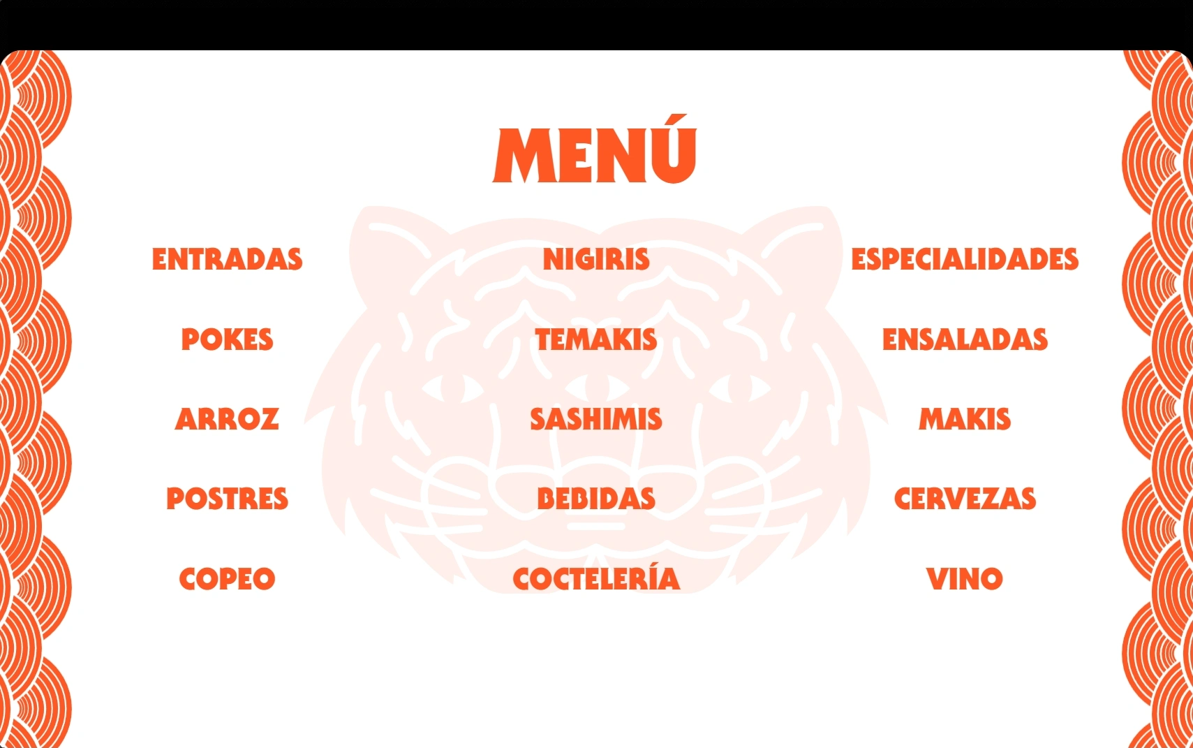 Menu Structure