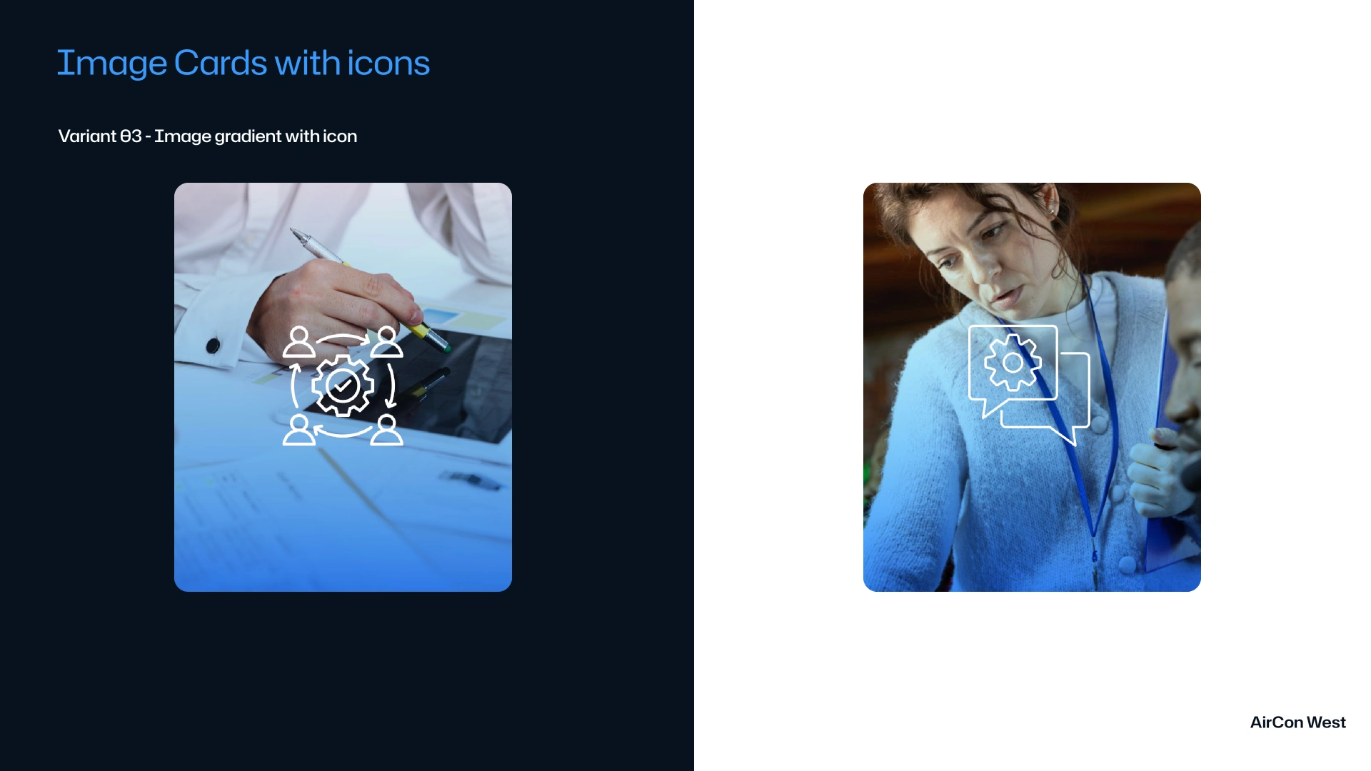 Card Components with Image & Icons