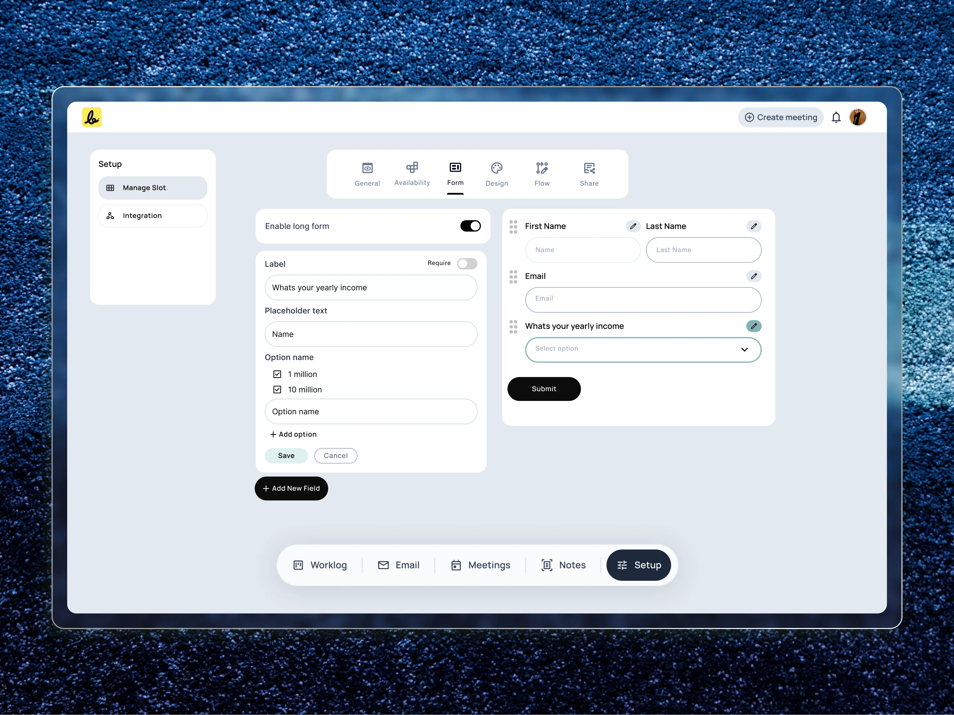 SayBriefly Custom Form Configuration