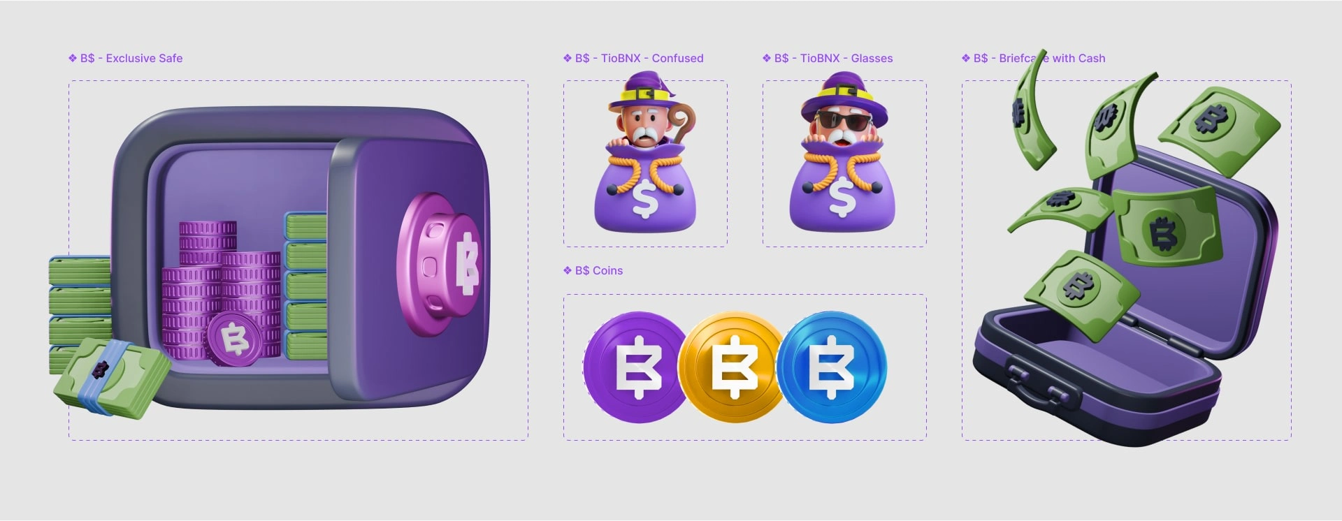 BNX Cash 3D Assets