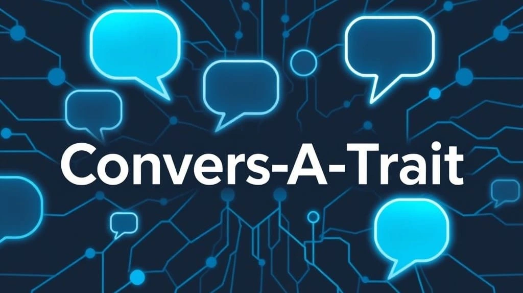Logo for Conversatrait - LLM powered AI Personality Analysis and Insights from any kind of written communication.
