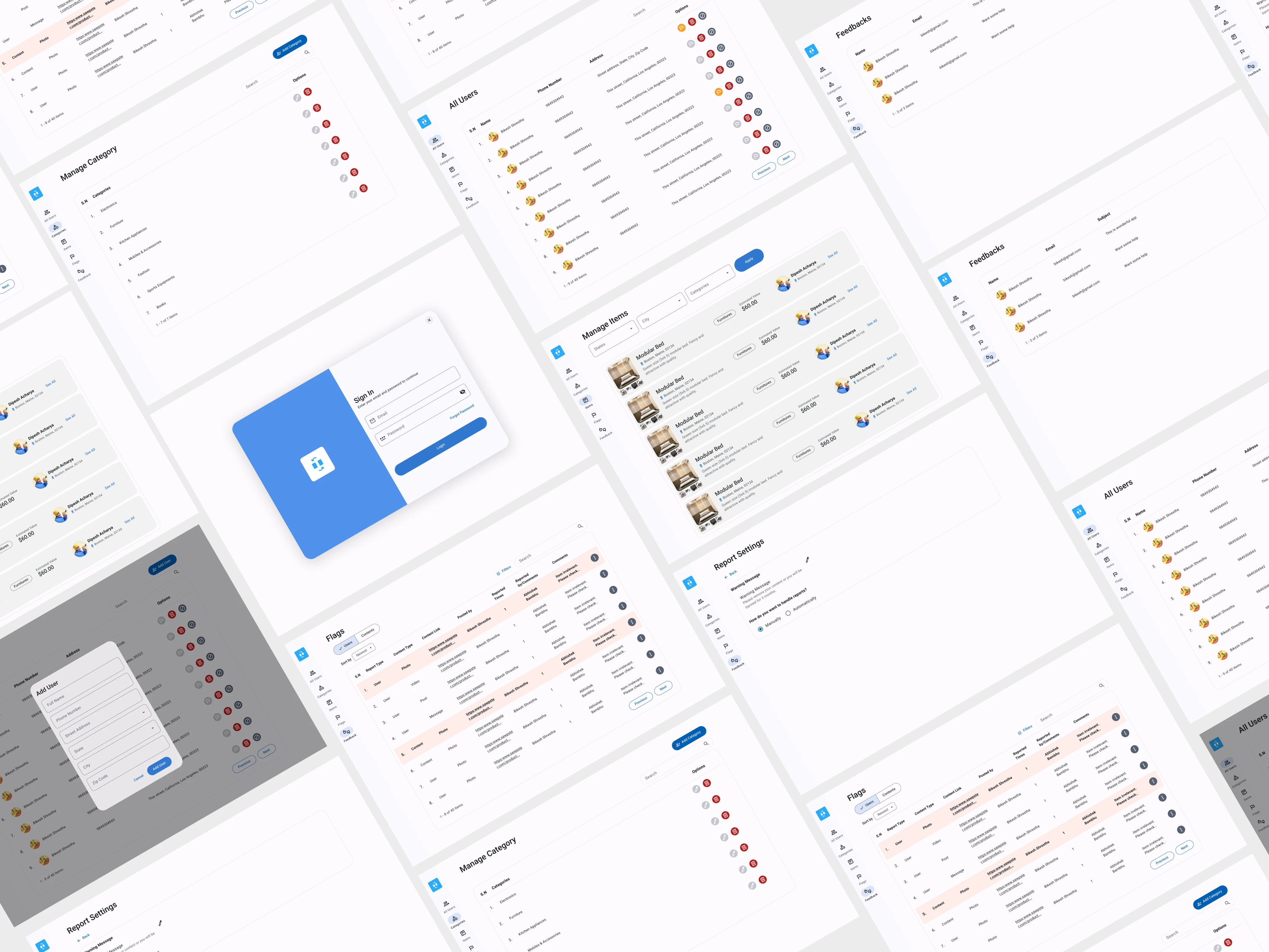 Complimentary UI for Admin Portal