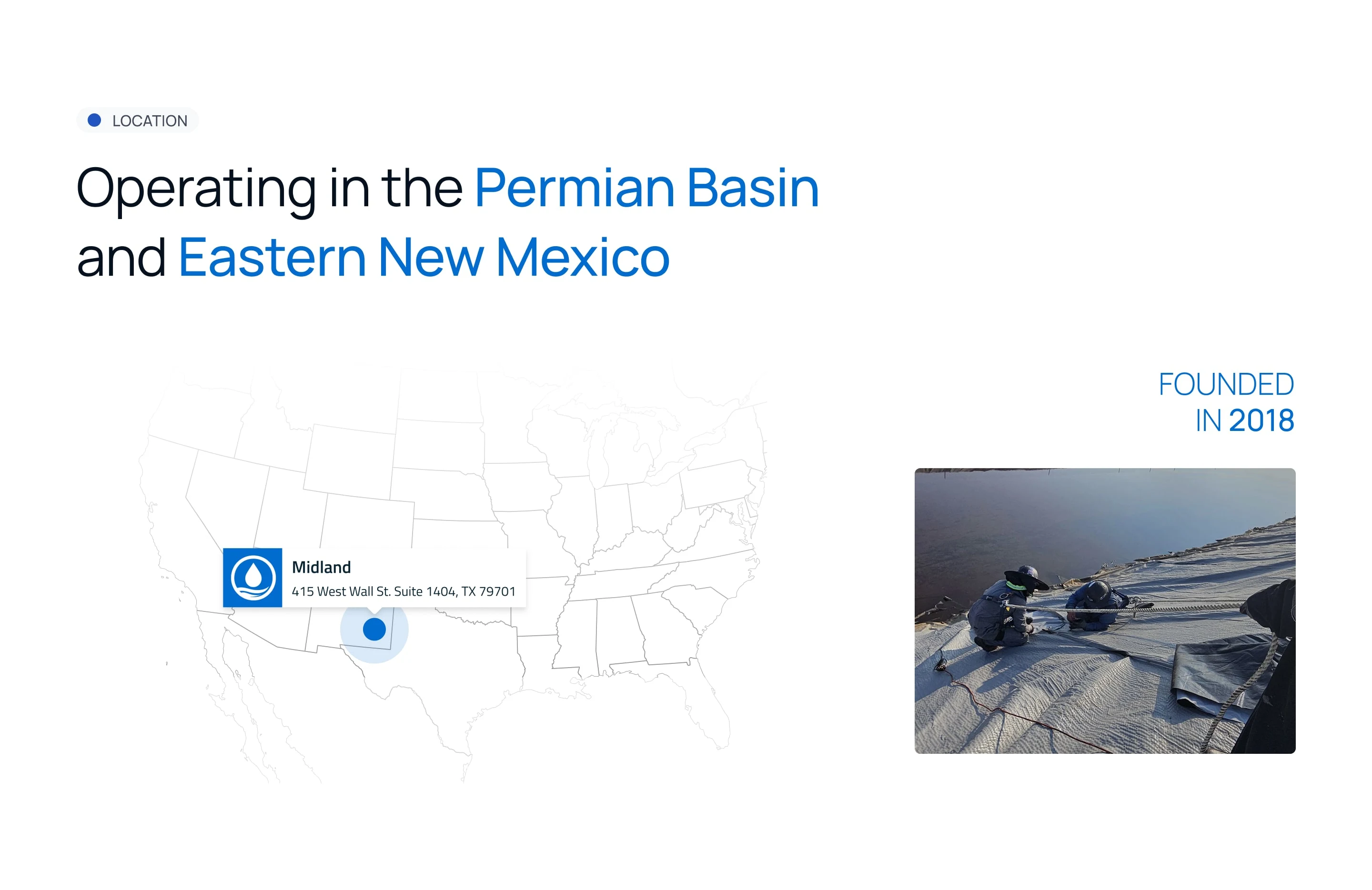 The History section highlights the organization’s journey and evolution in the field of water management.