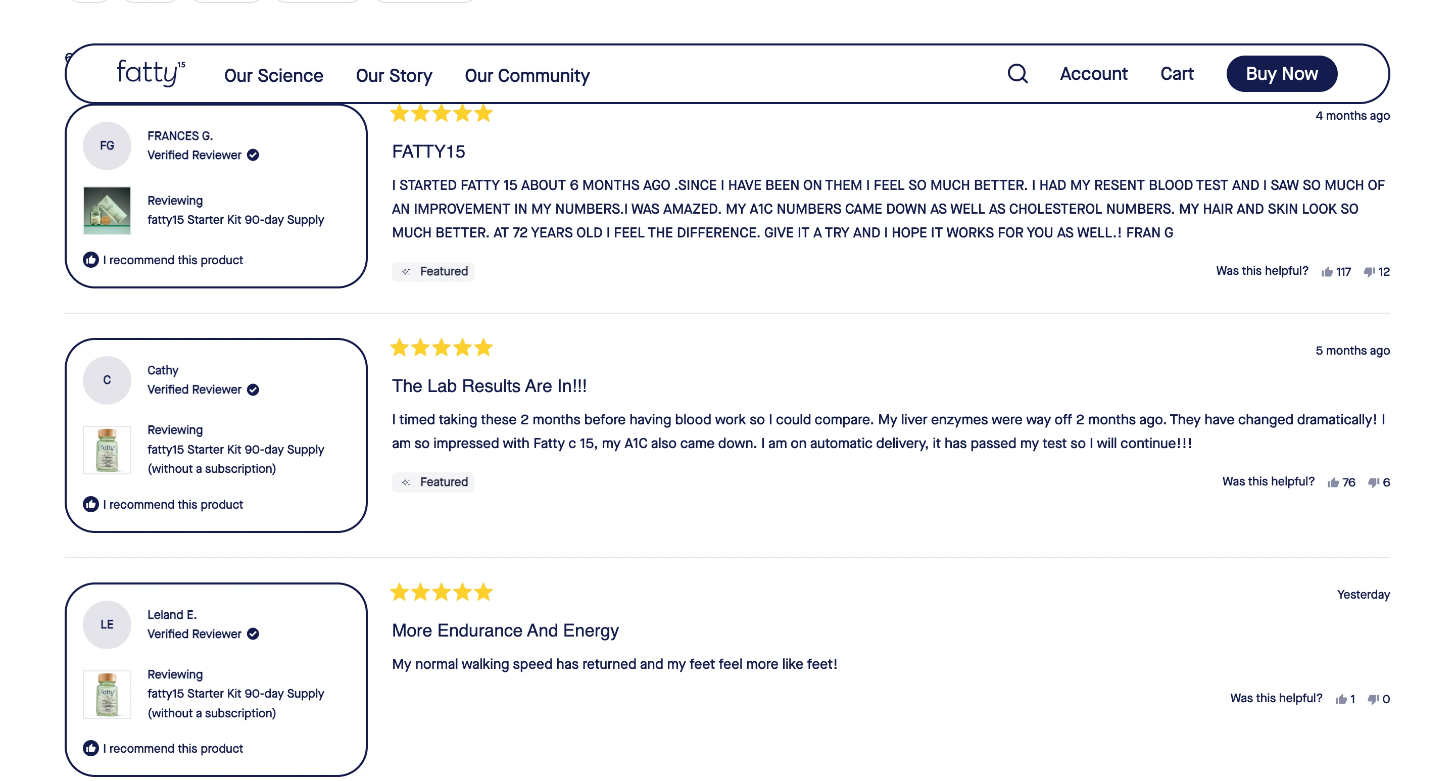 Added Reviews on Landing & Product page