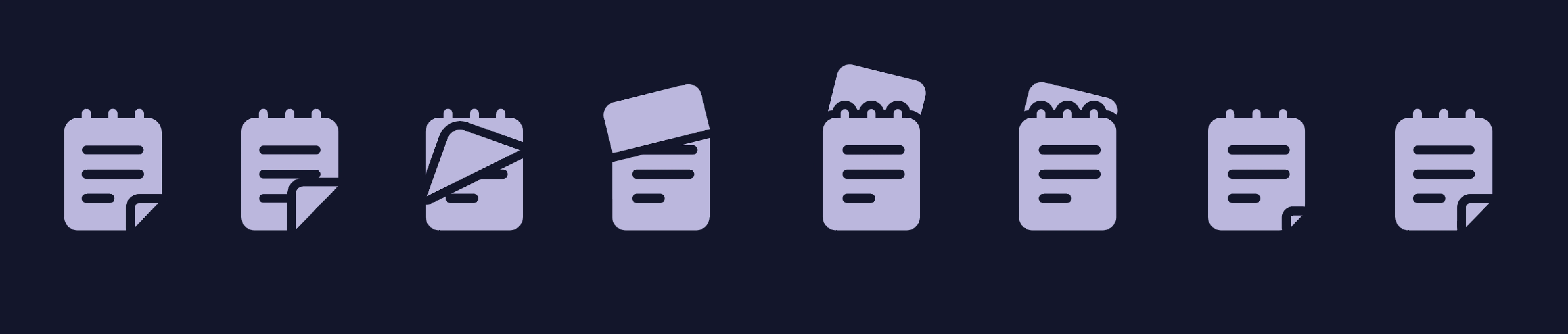 Research for creating "Notes" animations (Sketch app)