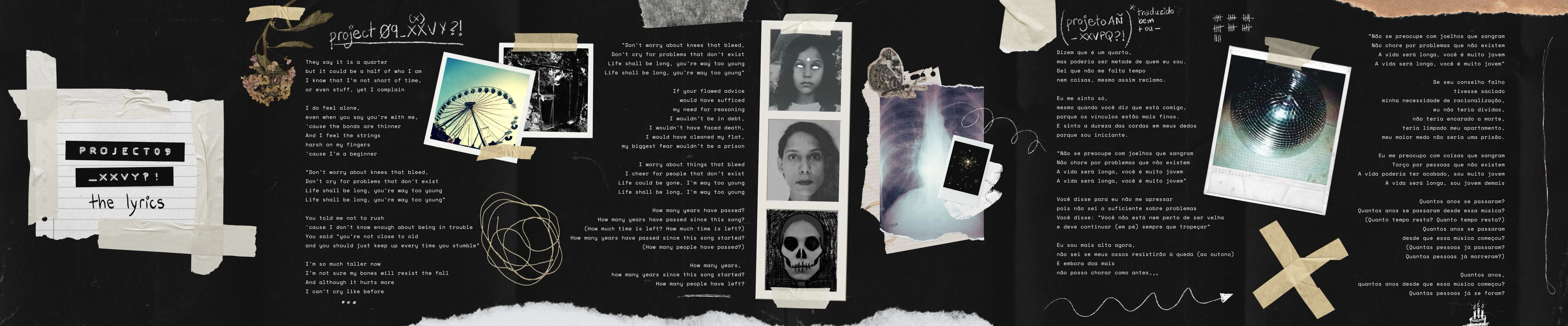 Lyrics Booklet (with original lyrics and translation into PT-BR) 