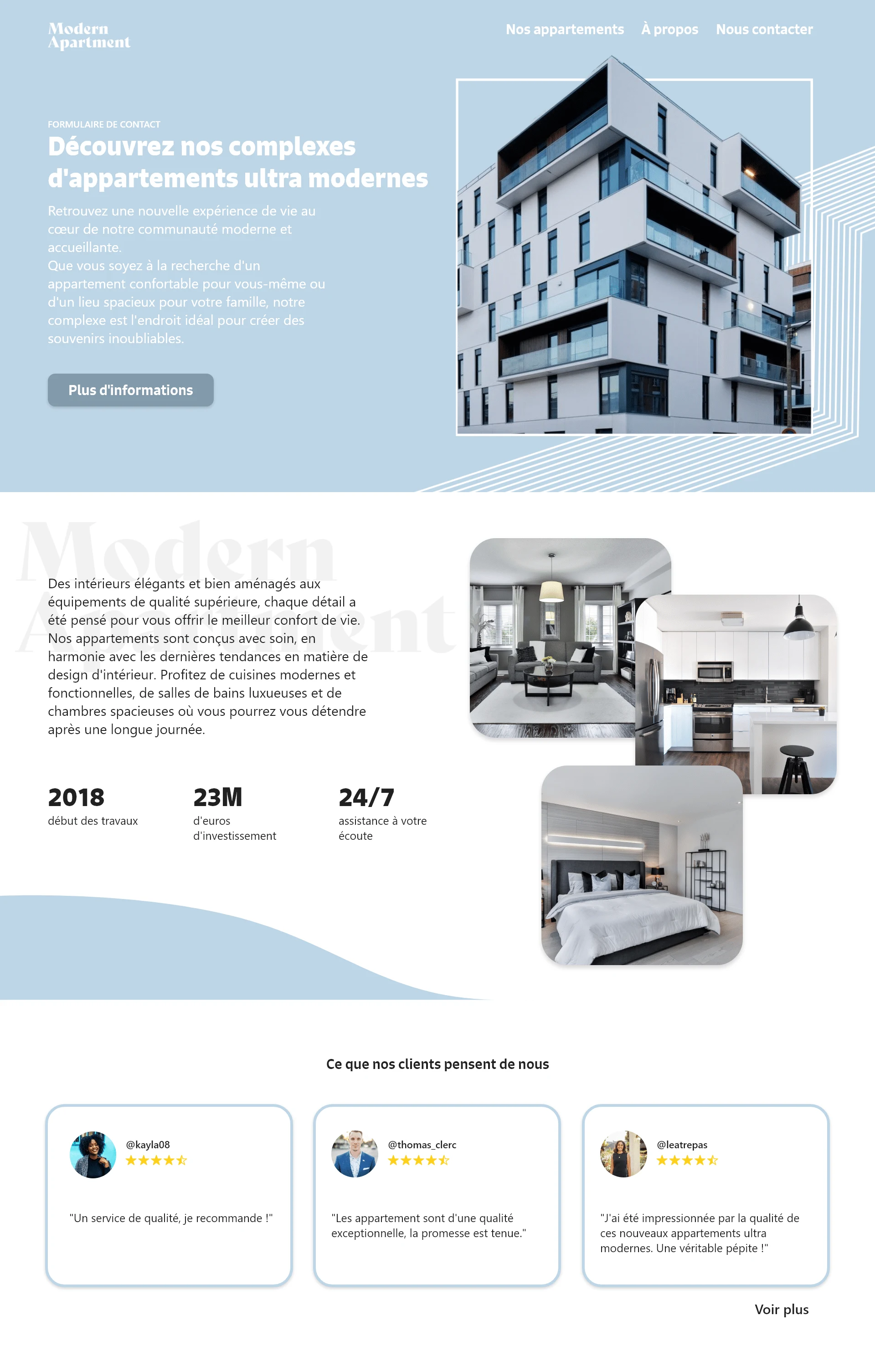 Landing page