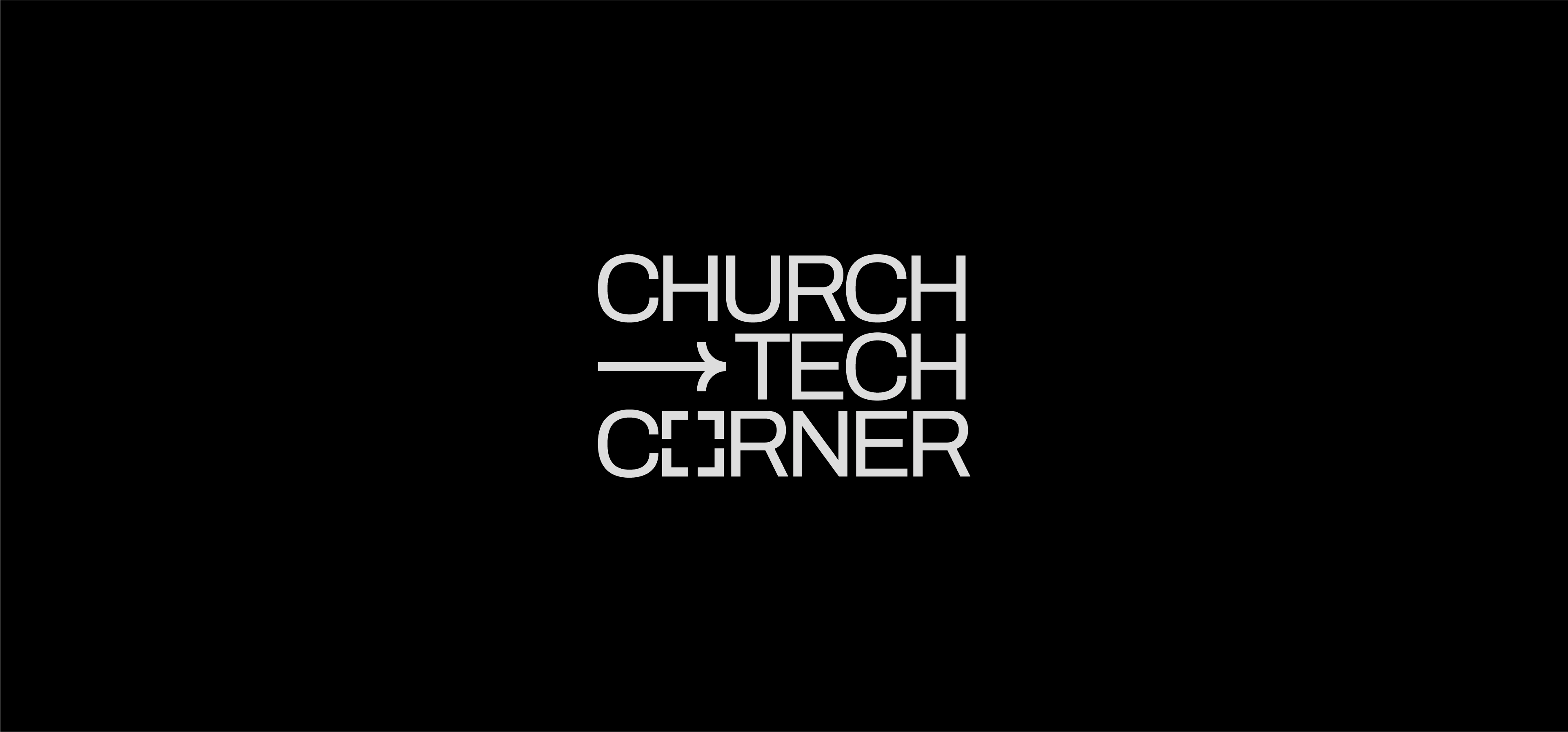 Logo concept for Church Tech Corner, a YouTube media channel.