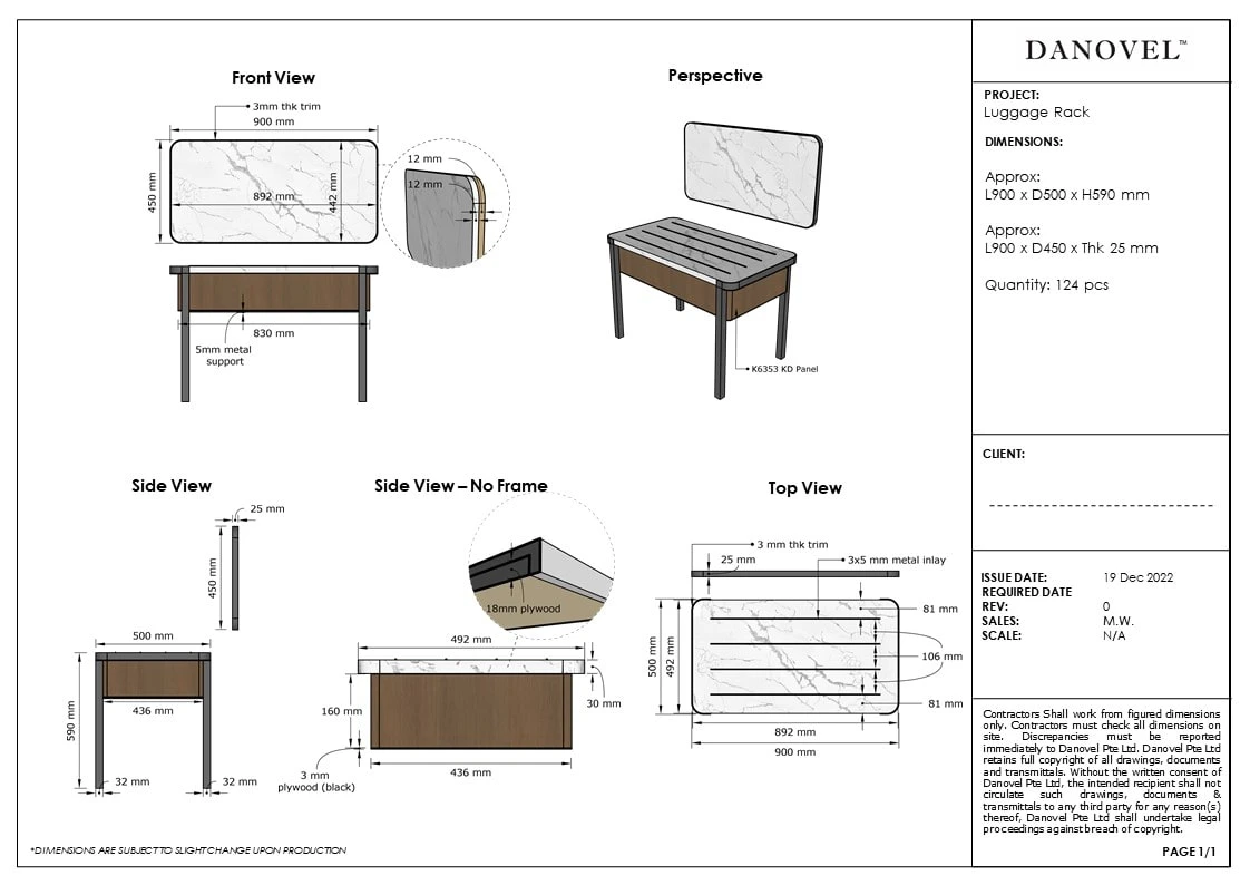 Scaled Shop Drawings