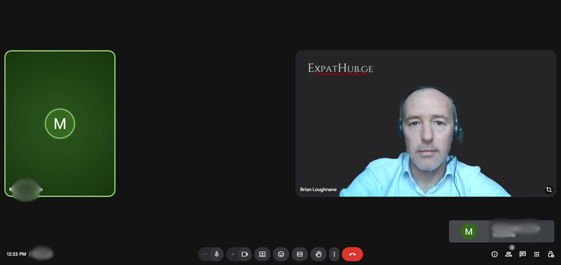 A consultation in progress