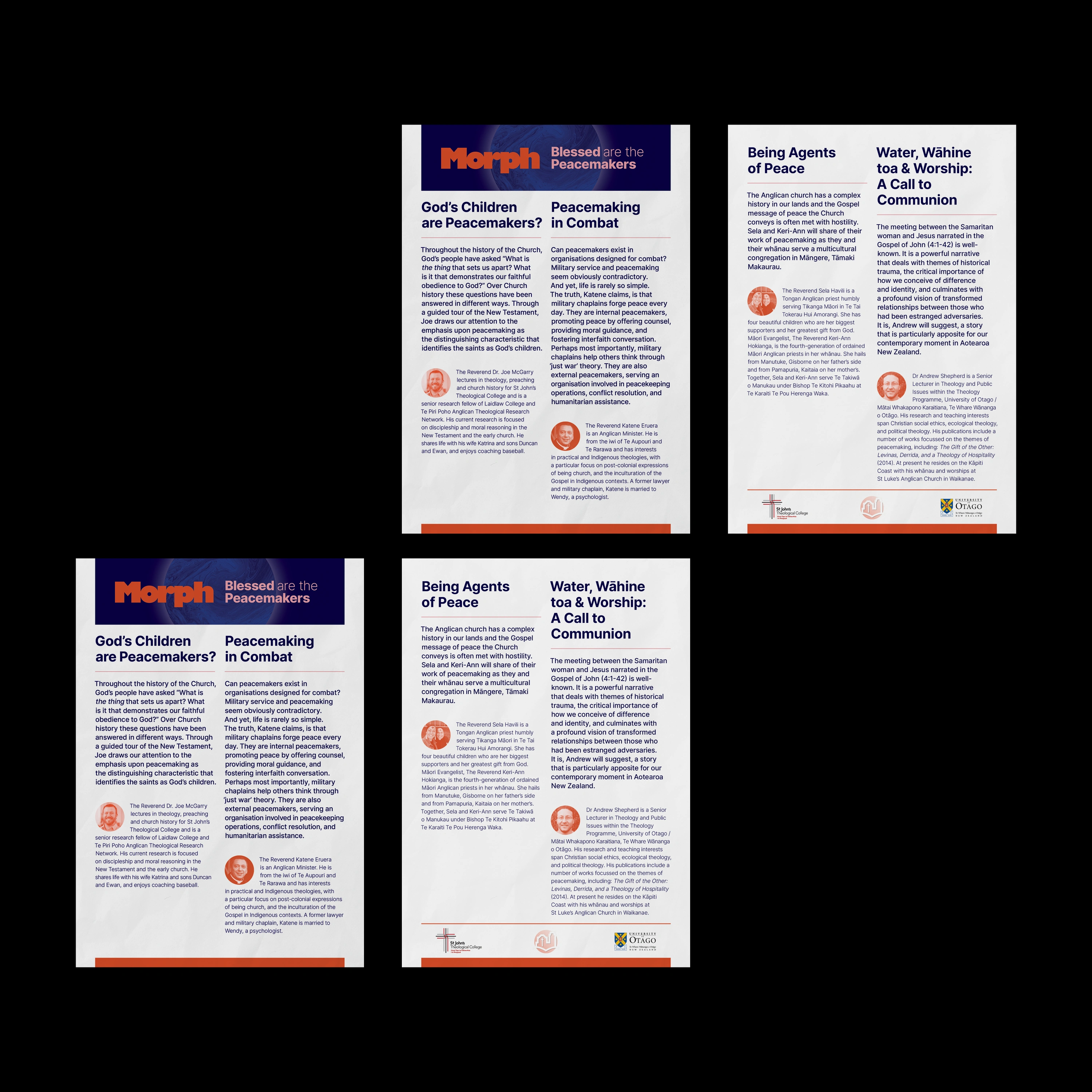 Morph event A5 handouts