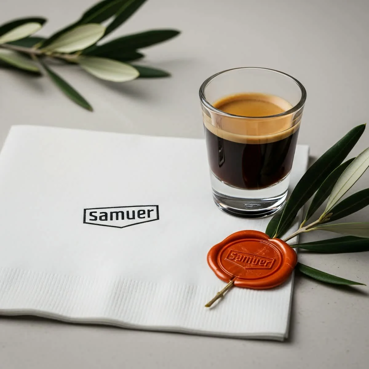 elegant espresso scene